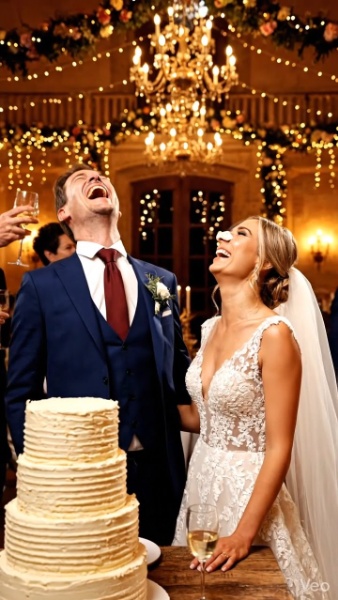 La main de mon marié a attrapé l’arrière de ma tête — et avant que je puisse cligner des yeux, mon visage était pressé contre notre gâteau de mariage.