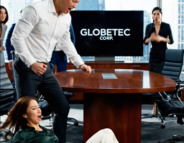 當我叫他的秘書「情婦」時，我丈夫在合夥人面前踢翻了我的椅子。我從地板上微笑，不是因為不痛，而是因為他太過驕傲，無法理解自己所做的事。很快，他就會跪下，求我饒我一馬。