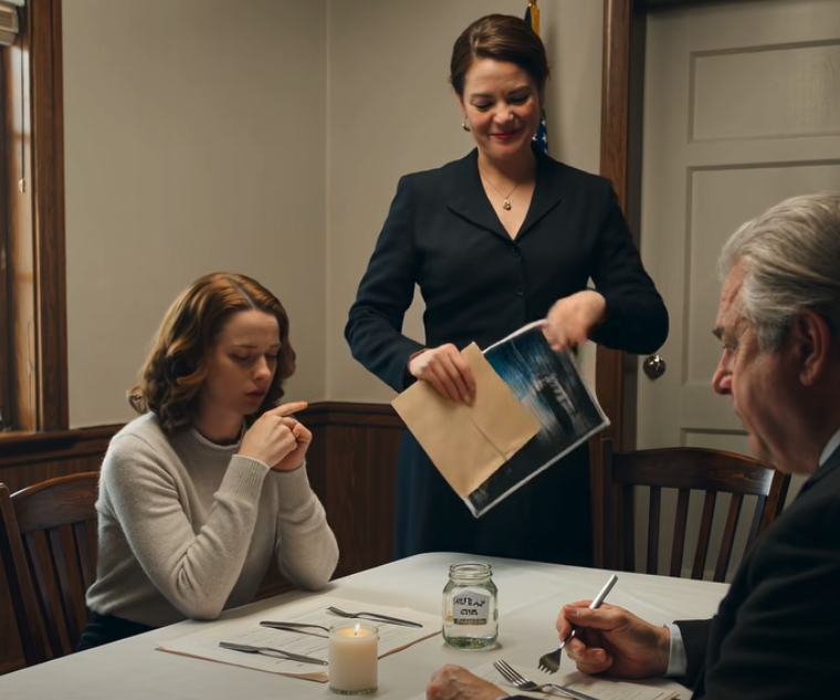 Au dîner de fiançailles de ma sœur, maman m’a présentée à la famille du marié : « Voici notre fille… elle fait le ménage. » Papa a ajouté : « On a renoncé à elle. » La mère du marié a incliné la tête, m’a dévisagée et a murmuré : « Attendez… vous êtes la femme qui… » Elle s’est interrompue. Un silence de mort s’est abattu sur la table. Ma mère est devenue livide.