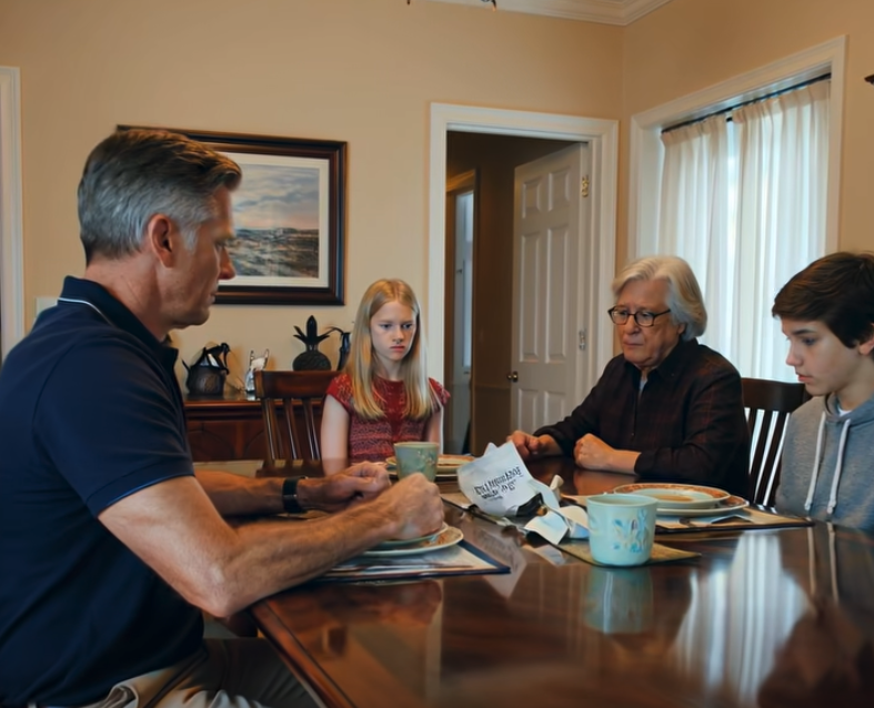 Mon père a déchiré ma lettre d’admission à l’université pendant le dîner et a dit : « Ma fille n’a pas besoin d’études. » Ma grand-mère est restée silencieuse pendant 30 secondes. Puis elle s’est levée, a enfilé son manteau, a regardé mon père et a dit : « Qu’on fasse ses valises. » Mon père a ri — jusqu’à ce qu’elle sorte l’acte de propriété de sa maison.
