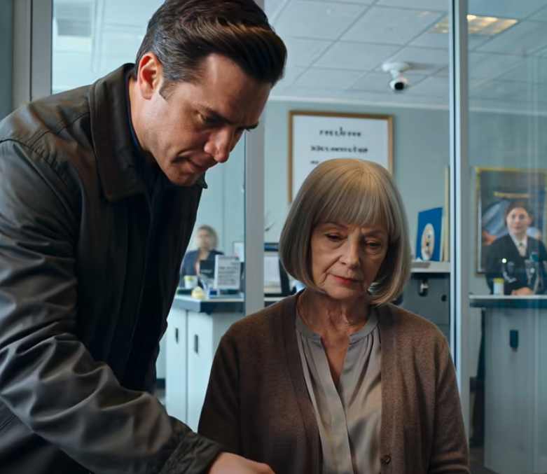 À la banque, mon fils a signé à la hâte, mais le directeur a lu le mot que j’avais glissé.