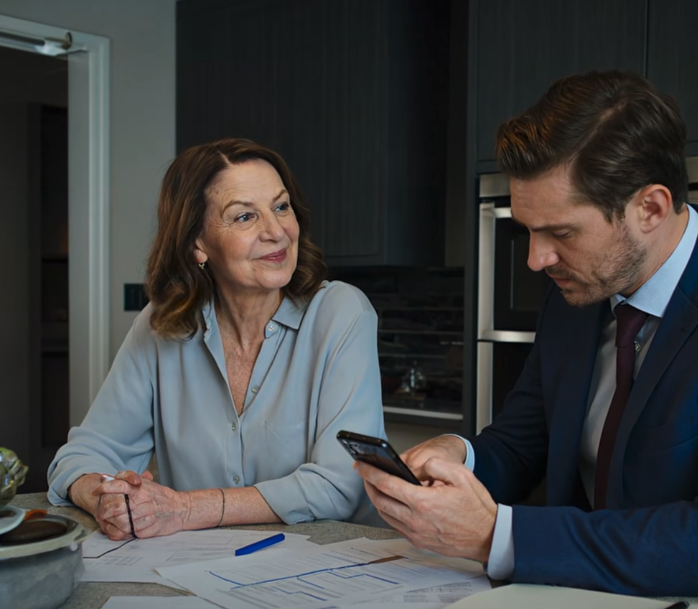 Quand j’ai appelé pour les féliciter de la grossesse, ma belle-fille a ri : « Oh ma chérie, on ne te dira plus rien. Envoie-moi juste l’acompte pour le penthouse et arrête de faire ta difficile. » Je l’ai simplement remerciée et j’ai raccroché. Quarante-huit heures plus tard, je leur ai envoyé une enveloppe qui a fait pleurer mon fils à chaudes larmes.