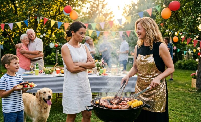 A húgom porcelánra tányérozott egy ribeye steaket a dán dogjának, és szürke, savanyú tojást kapart az ötéves fiam papírtányérjára. „Most járt le” – nevettek a szüleim, mondván, hogy túlreagálom, miközben a fiam a fájó gyomrát fogta. Nem szóltam semmit. Azon az estén kinyitottam a laptopomat, fekete komédiaként adtam elő a történetünket – és hónapokkal később a családom leült, hogy egy új sikersorozatot nézzen… és felismerték magukat a gonosztevőben….  A zsír első pattanása és sziszegése a grillen a türelmem fogyatkozásának hangja volt. Füst gomolygott a meleg texasi levegőbe, fokhagyma, vaj és drága hús illatát hordozva a szüleim hátsó udvarában. Az ötéves fiam, Zach, egy összecsukható fémszék szélén ült a műanyag teraszasztal mellett, tornacipője a beton felett lengett. A tekintete a grillre szegeződött, mintha a nap sütne, tágra nyílt és reménykedő.  De a steak nem neki való volt.  „Álomszerűen puha” – gügyögte a húgom. Tara úgy állt a grill mellett, mint egy Food Network műsorvezető, egyik ápolt kezével a csípőjén, a másikkal könnyedén a fedőn pihent, miközben Apa a fogójával piszkálta a húst. Haja tökéletes szőke kontyba volt csavarva, egyetlen tincs sem lógott ki a helyéről, gyémánt fülbevalói megcsillantak az este utolsó aranyló fényében.  A lábánál hatalmas dán dogja, Duke, a kockás kültéri szőnyegen ült, mintha övé lenne a ház és a jelzálog. A nyakörve bőrből és aranyból volt. A tálja porcelánból. Láttam már emberbabákat kevésbé elegáns etetőelrendezéssel.  „Na, tessék” – mondta Apa, miközben a fogó kattogott. Megfordította a vastag ribeye sertéshúst, és a zsír sisteregve kezdett, az illat erősebben terjedt – bors, szén és állatias.  Zach hangosan nyelt egyet. „Anya” – suttogta, és finoman meghúzta a pólóm alját. „Az nekünk is?” A grillre néztem, majd Tarára, aki már egy kecses kis petrezselyemdíszt rendezgetett el egy fehér tányéron, amelynek a szélén kék virágok voltak. Nem papír. Porcelán. A kutyának.  Összeszorult az állkapcsom. – Majd meglátjuk, kicsim – mormoltam, és erőltetetten mosolyt erőltettem az arcomra, amin nem látott át. Tara keze begyakorolt ​​teátrális mozdulatokkal mozgott. Úgy emelte fel újra a fedelet, mintha szabadtéri főzőműsorok műsorvezetőjeként született volna. Apa, cargo rövidnadrágjában és „Grill King” kötényében, úgy állt mellette, mint az asszisztense, nem pedig két igazi emberi lény apja.  – Készen állsz az ételével? – kérdezte Apa. – Természetesen – válaszolta Tara. Megfordult, felvette a porcelántálat – igen, a kutyának szánt porcelántálat –, és felé nyújtotta. Együtt nagyot alkottak. Apa átvágta a steak közepét, felfedve a tökéletes rózsaszín közepét, a leve pedig tócsázott a vágódeszkán. Vastag csíkokra vágta, még mindig gőzölgött, és óvatosan beletette őket a tálba. Gőz szállt, mint egy áldozat. – Tessék, szépfiú – énekelte Tara, lehajolt, és Duke elé tette a tálat. – Jó étvágyat, kicsim. Megcsókolta a kutya hatalmas orrát. Duke farka a szőnyegen kopogott, ahogy lehajtotta hatalmas fejét, és enni kezdett, mintha ez is csak egy újabb kedd lenne, ami számára valószínűleg az is volt.  Zach figyelte, saját üres papírtányérja a térdén egyensúlyozva. Arca enyhén kipirult a hőségtől és a naptól, sötét haja apró fürtökben tapadt a homlokához. Szeme éhes volt, de semmi köze az ételhez.  Éreztem az ismerős forróságot a mellkasomban – azt, amit a szüleim házában, a szüleim világában töltött idővel társítottam. Olyan volt, mintha visszaléptem volna egy olyan szerepbe, amibe soha nem egyeztem bele: abba, amelyben Tara volt a sztár, én pedig a háttérszereplő, akinek hálásnak kellene lennie, hogy egyáltalán van szava.  „Tessék, drágám.” Anyám hangja a vállam fölött szállt, túl fényesen, túl könnyeden. Egy műanyag spatulával valamit Zach tányérjára ejtett, és felületesen megveregette a vállamat, mintha idegenek lennénk, és ő udvarias lenne.  Lenéztem. Zach tányérján az étel egy halványsárga, pépes halom volt. Valami rántotta, ha annak lehet nevezni. Valamiért csillogott, amiben nem bíztam. Apró szürkés csíkok húzódtak rajta, mintha már egy egész életet leélt volna, mielőtt a fiam meglátta volna.