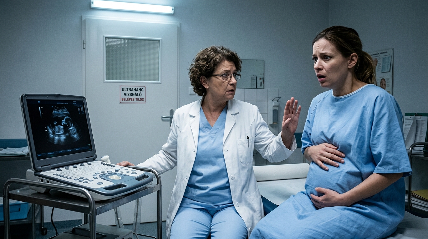 Az ultrahangos vizsgálatra bementem, semmi másra nem számítva, mint elmosódott fekete-fehér képekre és egy hűtőre ragasztható fotóra. Huszonnyolc hetes terhesen és hat évvel Mark Wilsonnal kötött házasságom után még mindig azt hittem, hogy a legutóbbi vitáink ellenére is csak egy átlagos amerikai pár vagyunk, akik a felnőttkort élik.  A szoba félhomályos volt, a gép halkan zümmögött, és a technikus udvariasan mosolygott, miközben a szondát a hasamon keresztül mozgatta. Először minden rutinszerűnek tűnt. Aztán eltűnt a mosolya. Elhallgatott. Túl csendes lett. A kelleténél tovább bámulta a képernyőt. A keze remegni kezdett. „Megyek az orvoshoz” – mondta hirtelen, remegő ujjakkal letörölve a gélt a bőrömről. Néhány perccel később belépett a szobába Dr. Amanda Collins, egy negyvenes évei közepén járó nő, akinek az arcára évek óta vésődött a nyugodt magabiztosság. De ma ez a nyugalom eltűnt. Összeszorult az állkapcsa, miközben a képernyőt tanulmányozta. A tekintete rám villant, majd vissza. „Mrs. Parker” – mondta óvatosan –, „kérem, öltözzön fel, és kövessen.” A szívem hevesen vert. Az irodájában becsukta az ajtót, és lehalkította a hangját.  „Most el kell menned” – mondta. „És el kell válnod.” Idegesen felnevettem, biztos voltam benne, hogy félrehallottam. „Mit? Miért mondod ezt?” Közelebb hajolt, a kezei láthatóan remegtek. „Nincs idő magyarázkodni. Meg fogod érteni, ha meglátod.” Felém fordította a monitorát, és újra megnyitotta az ultrahangfelvételt, ezúttal egy állóképen állította meg. Ránagyított, és a kurzorral kiemelt valamit. Először nem láttam. Aztán elállt a lélegzetem. A képbe egy apró orvosi azonosító jel volt beágyazva. Nem erről a klinikáról. Még csak nem is ebből az államból. Egy denveri magántermékenységi laboratóriumhoz tartozott. Egy olyan laboratóriumhoz, ahol még soha nem jártam.  Dr. Collins suttogta: „Ez az embrió nem természetes úton fogant. És a laboratóriumi kód alapján nem is csak a te genetikai anyagodból jött létre.” Megfagyott a vér a vérben. „Ez lehetetlen” – mondtam. Egyenesen a szemembe nézett. „A férje a beleegyezése nélkül engedélyezett egy eljárást. És ez még nem minden.”  A következő fájlra ugrott. “…..FOLYTATÁS A HOZZÁSZÓLÁSOKBAN