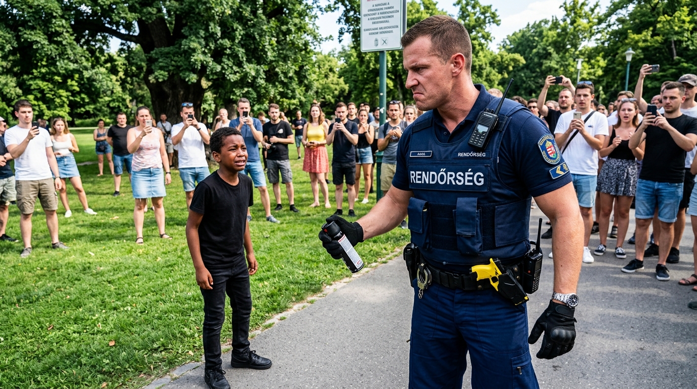 „Mutasd a személyi igazolványodat, vagy fekgyél le a földre!” – utasította a zsaru –, majd lefújt egy 12 évest paprikaspray-vel, és az FBI-os apa besétált a káosz kellős közepén… A tizenkét éves Malik Rivers csendben ült egy padon West Briarban, egy békés, előkelő környéken, ahol a fű úgy nézett ki, mintha vonalzóval nyírták volna, a szülők pedig a Bluetooth-os fejhallgatójukba suttogtak. Zongorakönyve az ölében pihent, a hátizsákja szépen a lábánál hevert. Minden kedden ugyanaz volt a rutin – várta, hogy az apja érte menjen az órák után.