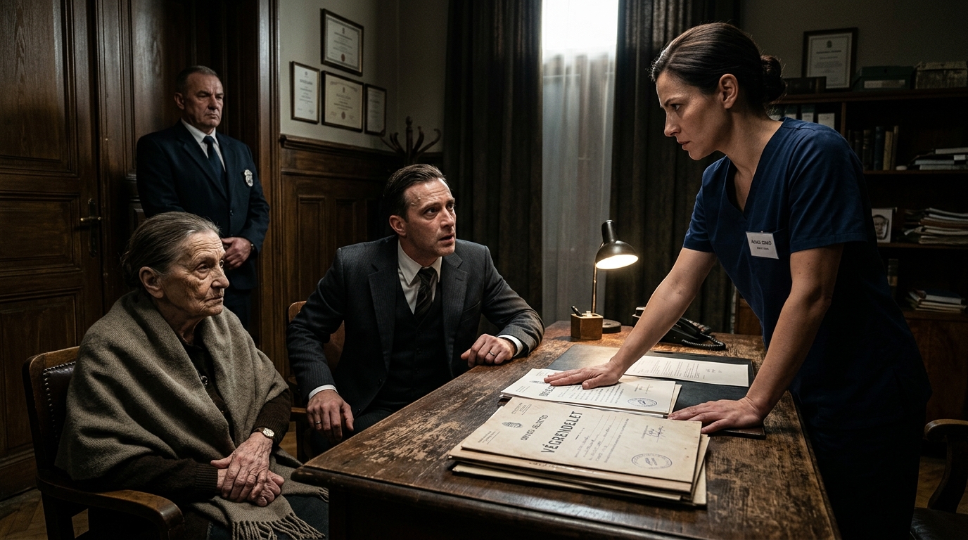 „Kidobták az ajtóm elé, és azt mondták: ’Most már ő a problémád’” – A családom otthagyta a stroke-ot elhallgattató nagymamámat az apró lakásomban két bőrönddel, egy gyógyszerlistával és egy észrevétlen mosollyal, majd hónapokkal később papírokkal, követelésekkel és egy nagyon rossz feltételezéssel tért vissza: hogy az unoka, akit figyelmen kívül hagytak, és a nő, akit elárultak, örökre csendben marad.  A járdaszegélyen hagyták, mint valamit, amit többé nem akartak a nevükhöz kötni.  Két bőrönd. Egy gyógyszerlista. Egy nő, aki hónapok óta nem szólt. És a nagybátyám, aki a bérelt autó mellett állt, mintha vegytisztítást vinne be, nem pedig a saját anyját.  „Minden megvan benne, amire szüksége van” – mondta, és megkopogtatta a csomagtartót. „Jól csinálod itt.”