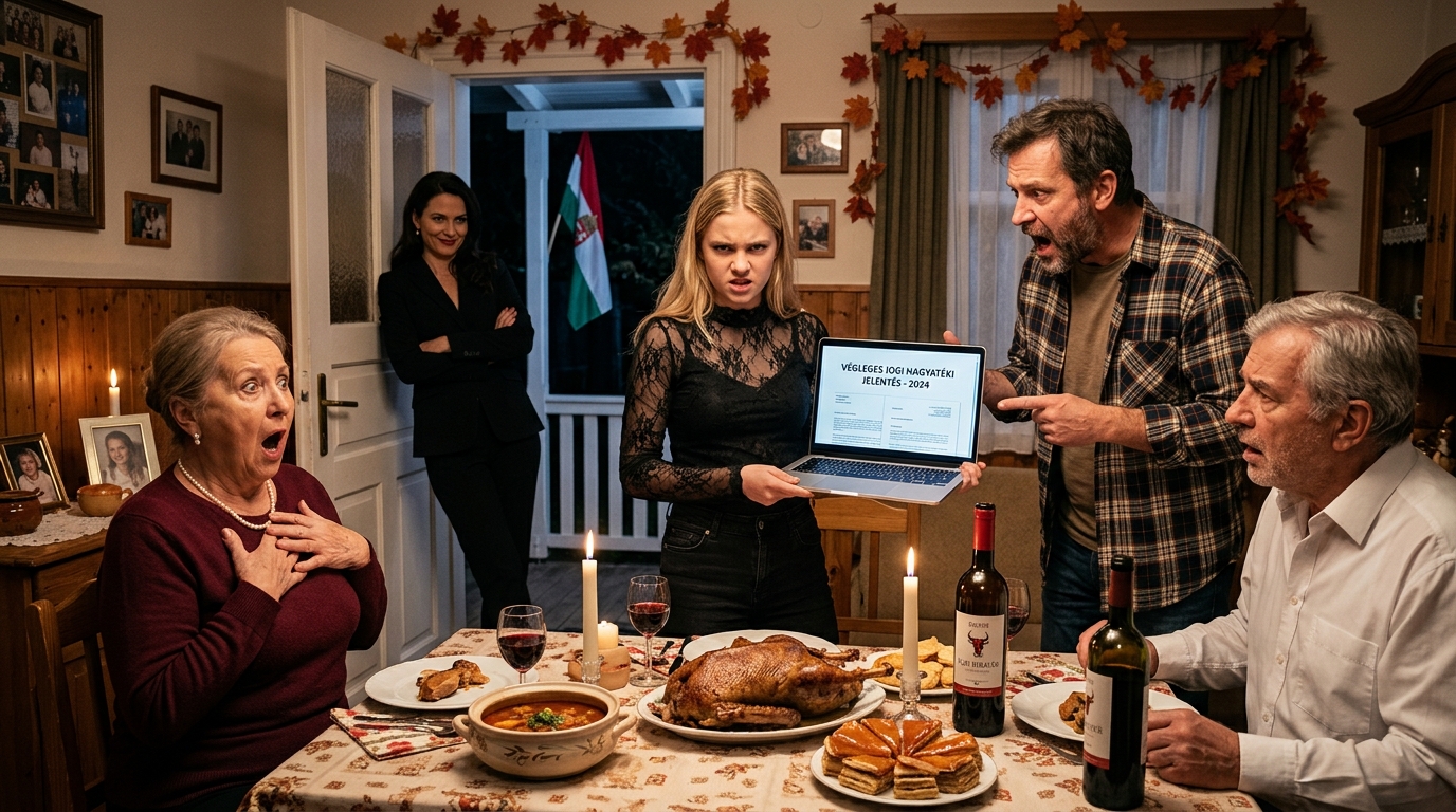 Hálaadáskor a nővérem felfedezte, hogy 12 millió dollárom van, és a családom követelte, hogy adjam oda neki, azt állítva, hogy „többet érdemel”. Így lemondtam a havi 5000 dolláros házhitelt, amit a házukra fizettem. Egy héttel később könyörögtek vissza.  A pulyka még mindig gőzölgött, amikor a nővérem úgy tépte le a laptopomat a konyhapultról, mintha tűt húzna ki.  „Ezt mindenkinek látnia kell” – énekelte, miközben visszasétált az étkezőbe Naperville-ben, Illinois államban – abban a fajta külvárosban, ahol az ítélkezés gyöngyöket visel, és „aggodalomnak” nevezi magát.  Aztán az asztal felé fordította a képernyőt.  12 000 000 dollár.  Anyám hangosan, idegesen nevetett –, amíg a tekintete meg nem állapodott a számokon, és a nevetés el nem halt a torkában. Apám villája megcsúszott, és porcelánon csilingelt, mint egy apró riasztó. Húsz rokon fordult meg egyszerre, arcukon ugyanaz a kifejezés jelent meg: sokk… aztán éhség.