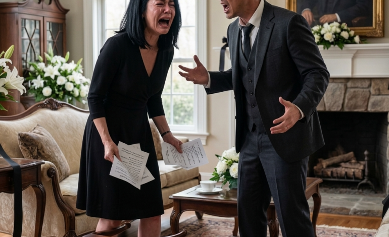 岳父葬禮結束後，我先生以為自己繼承了4.5億美元的遺產，冷冷地對我說：「你現在對我來說沒用了。」然後就提出離婚。我回答說：「別以後後悔。」這時他父親的律師笑著問他：「你仔細看過遺囑嗎？」我前夫臉色煞白。