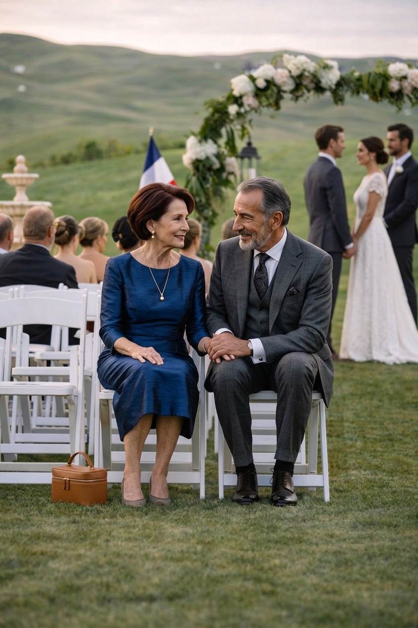 « Au mariage de mon fils, j’étais assise seule au dernier rang – jusqu’à ce qu’un inconnu s’assoie à côté de moi et me murmure : « Faisons comme si nous étions ici ensemble. » »