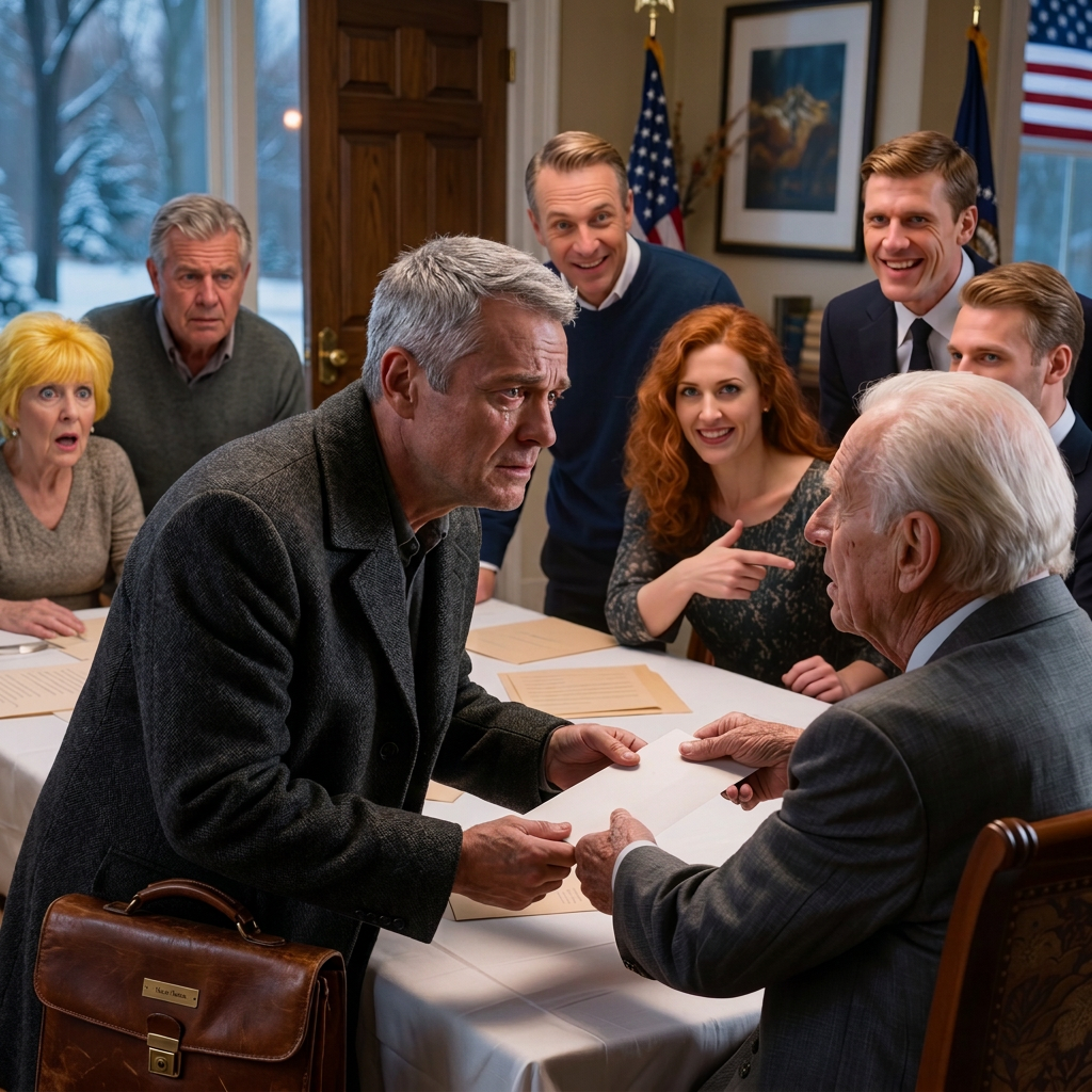 Au dîner de Noël, grand-père a remis à chacun de ses petits-enfants un chèque de 500 000 $. « Ils sont faux », a ri maman. « Il fait ça tous les ans. » Mon frère a jeté le sien. Ma sœur a plié le sien en avion en papier. J’étais la seule à le croire. Arrivée à la banque, le directeur est sorti et a dit…