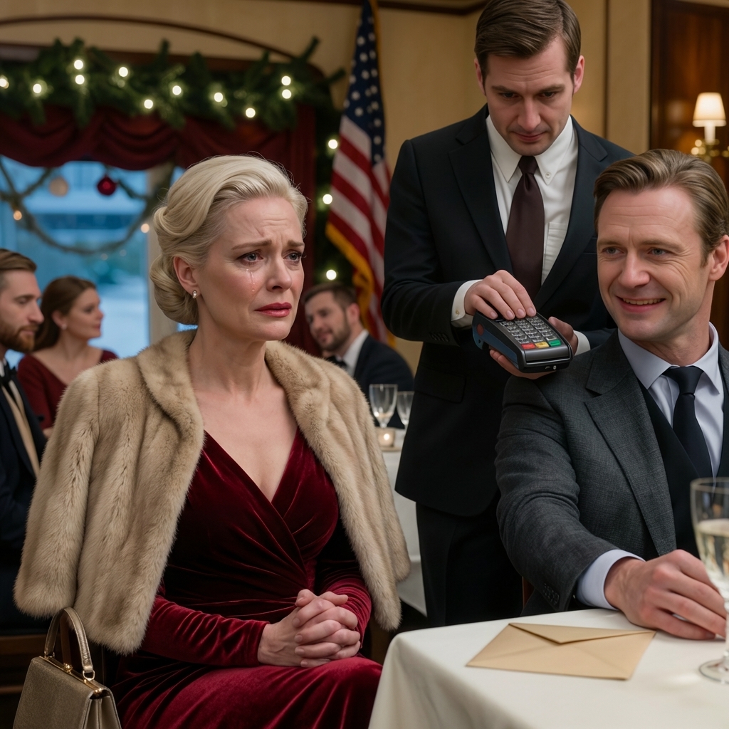 Mes beaux-parents ont ri quand mon mari a divorcé à Noël. Le serveur a vu ma carte et tout a basculé.