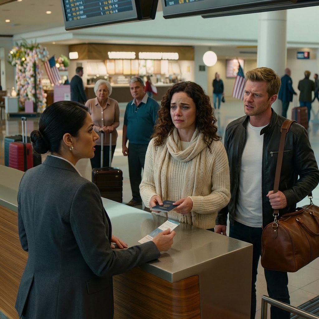 Nous étions en train de nous enregistrer pour Hawaï quand mon frère a brandi son billet de première classe comme un trophée, puis m’a tendu un siège en classe économique avec un sourire narquois en disant que c’était déjà bien assez pour moi. Je n’ai pas protesté. J’ai simplement posé ma pièce d’identité sur le lecteur. L’expression de l’agent a changé instantanément quand l’écran a clignoté en rouge — et pour la première fois de la matinée, mon frère a cessé de sourire.