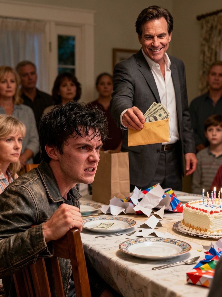 « Seulement 300 dollars ? » Mon père a ricané en ouvrant mon cadeau. « Lena couvre toute la vie de maman — 4 700 dollars par mois, minimum. » J’ai murmuré : « Ces prélèvements automatiques proviennent de mon compte de secours. » Ma sœur a alors jeté un dossier sur la table : « On a voté. Tu dois partir vendredi. » Ce soir-là, j’ai révoqué tous les accès, prévenu le propriétaire et bloqué le partage du loyer. Le lendemain matin, ils l’ont découvert — une enveloppe portant la mention « confidentiel »…