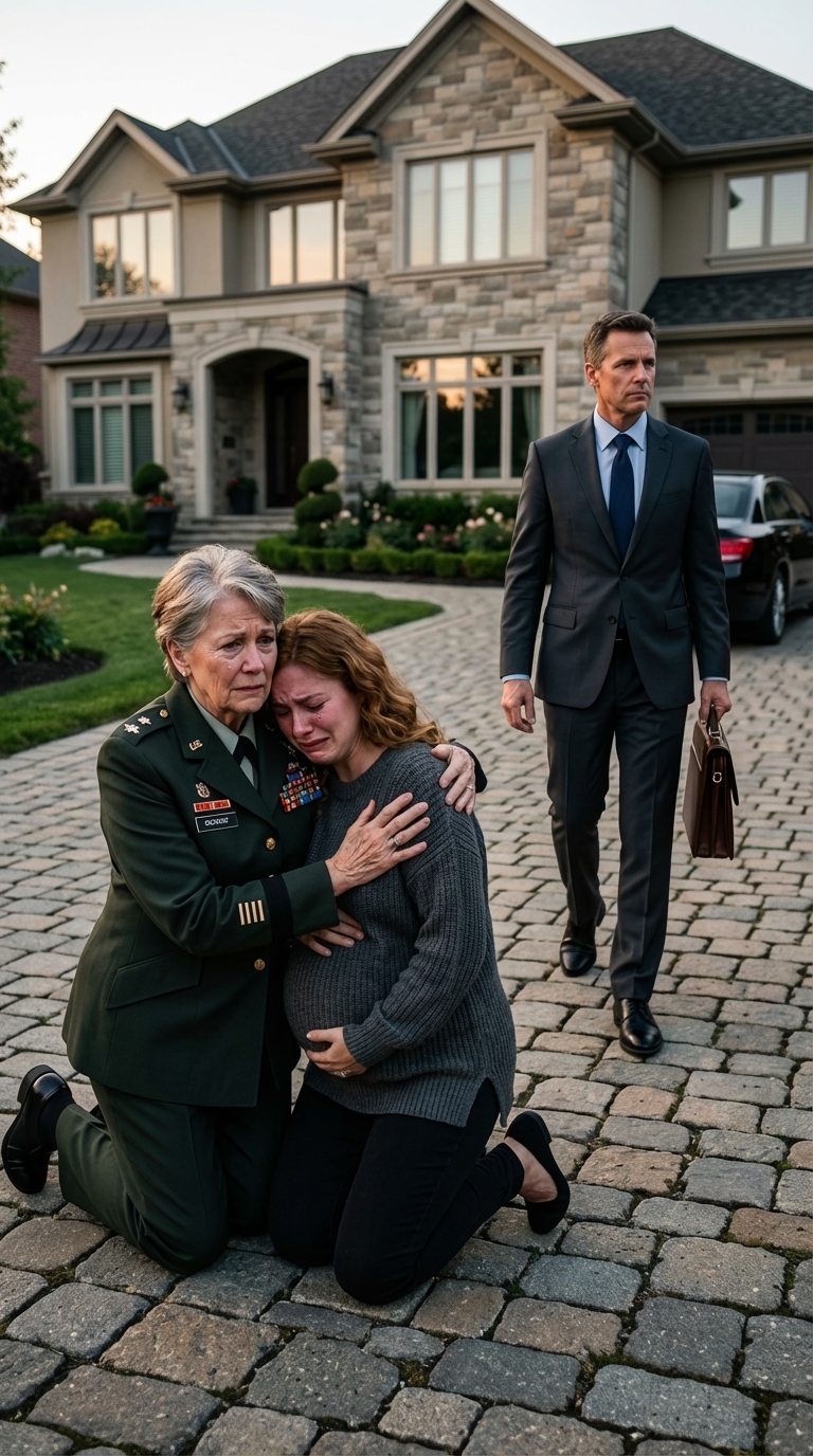 Je n’ai jamais dit à mon gendre que j’étais un commandant des forces spéciales à la retraite. Quand je suis venue rendre visite à ma fille pour Noël, il m’a mise à la porte de son manoir en me lançant avec mépris : « Reste loin de moi, tu vas salir ma maison. » J’ai ravalé l’insulte pour le bien de ma fille. Mais à une heure du matin, elle s’est effondrée devant ma porte, le visage tuméfié, les vêtements déchirés. « Maman, » a-t-elle sangloté, « il m’a battue… pour que sa maîtresse puisse emménager. » Je l’ai serrée contre moi et lui ai murmuré : « Il ne s’en tirera pas comme ça. »