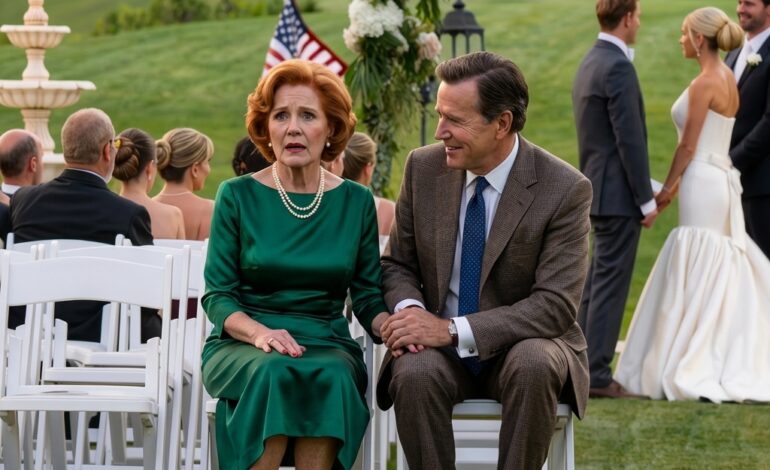 J’étais assise seule au mariage de mon fils — lorsqu’un inconnu m’a dit : « Faites comme si vous étiez avec moi. »