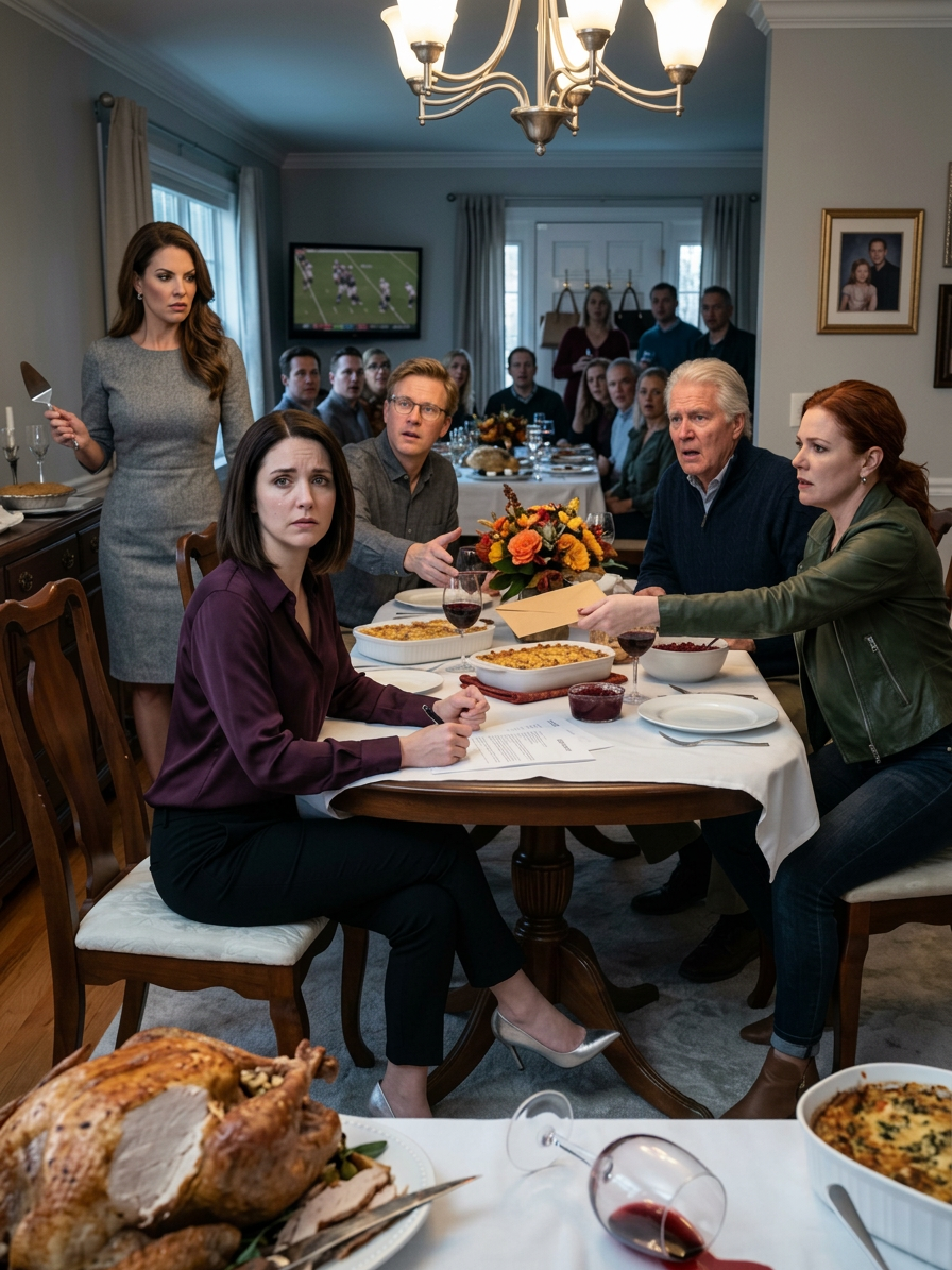 Au dîner de fiançailles de ma sœur, maman a souri à la famille du marié et a dit : « Voici notre autre fille, elle fait le ménage. » Papa a ajouté : « On a renoncé à elle. » Puis la mère du marié m’a fixée du regard, s’est figée et a murmuré : « Attendez… vous êtes la femme qui… » Un silence de mort s’est abattu sur la pièce, et pour la première fois de ma vie, ma mère a semblé effrayée.