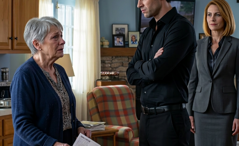 « “Si tu ne paies pas ton loyer d’ici vendredi, tu n’habites plus ici”, m’a dit mon fils dans le même salon où je le berçais autrefois. Alors j’ai ouvert le tiroir du bas, j’ai sorti l’acte de propriété original et j’ai réalisé que la petite maison bleue qu’il menaçait de prendre n’avait jamais vraiment été la sienne… et ce que l’avocat a trouvé le lendemain matin l’a fait pâlir. »