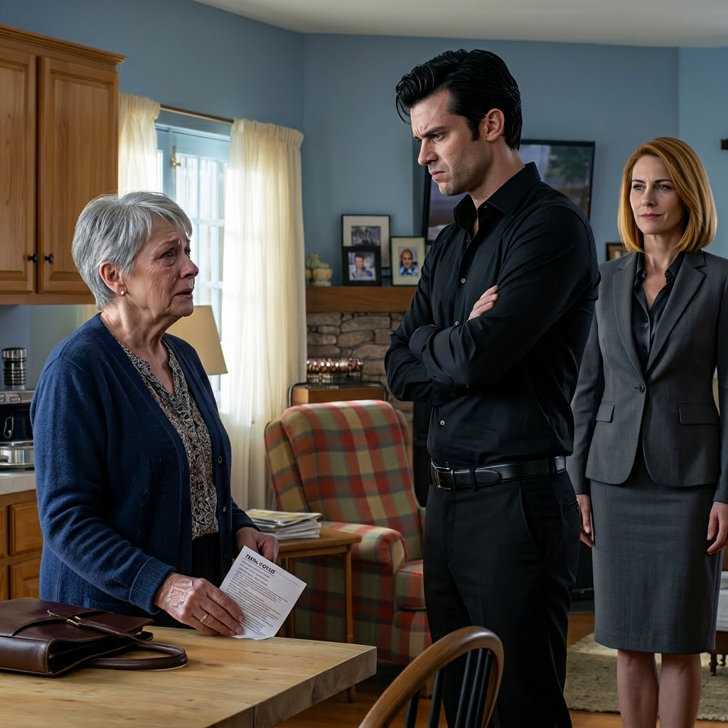 « “Si tu ne paies pas ton loyer d’ici vendredi, tu n’habites plus ici”, m’a dit mon fils dans le même salon où je le berçais autrefois. Alors j’ai ouvert le tiroir du bas, j’ai sorti l’acte de propriété original et j’ai réalisé que la petite maison bleue qu’il menaçait de prendre n’avait jamais vraiment été la sienne… et ce que l’avocat a trouvé le lendemain matin l’a fait pâlir. »