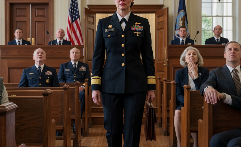 Mon frère a dit à mes parents que j’avais quitté la Marine, et ils l’ont cru si aveuglément qu’ils m’ont effacé de leur mémoire pendant douze ans. Puis il a comparu devant une cour martiale, et la fille qu’ils croyaient déchue est entrée dans ce tribunal militaire silencieux, en grande tenue blanche, avant même qu’ils ne réalisent que le mensonge avait atteint son terme.