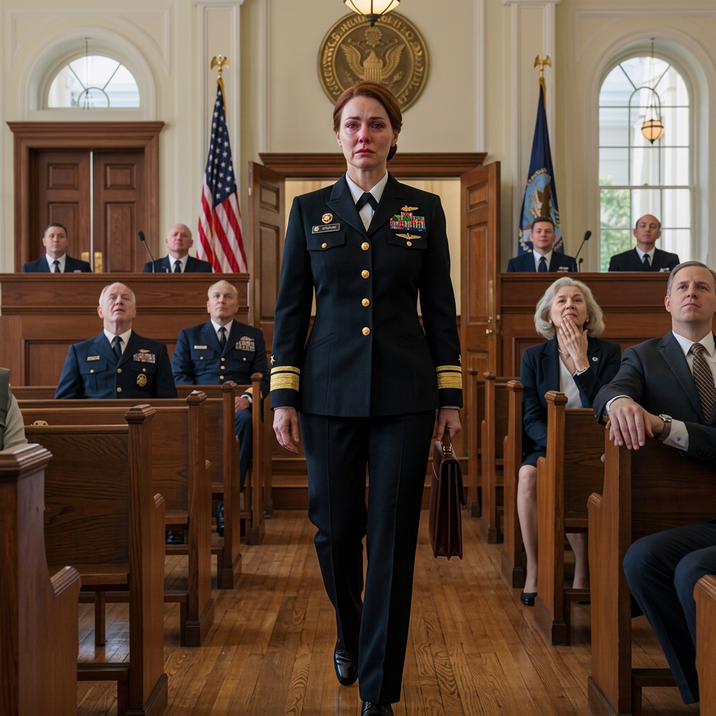 Mon frère a dit à mes parents que j’avais quitté la Marine, et ils l’ont cru si aveuglément qu’ils m’ont effacé de leur mémoire pendant douze ans. Puis il a comparu devant une cour martiale, et la fille qu’ils croyaient déchue est entrée dans ce tribunal militaire silencieux, en grande tenue blanche, avant même qu’ils ne réalisent que le mensonge avait atteint son terme.