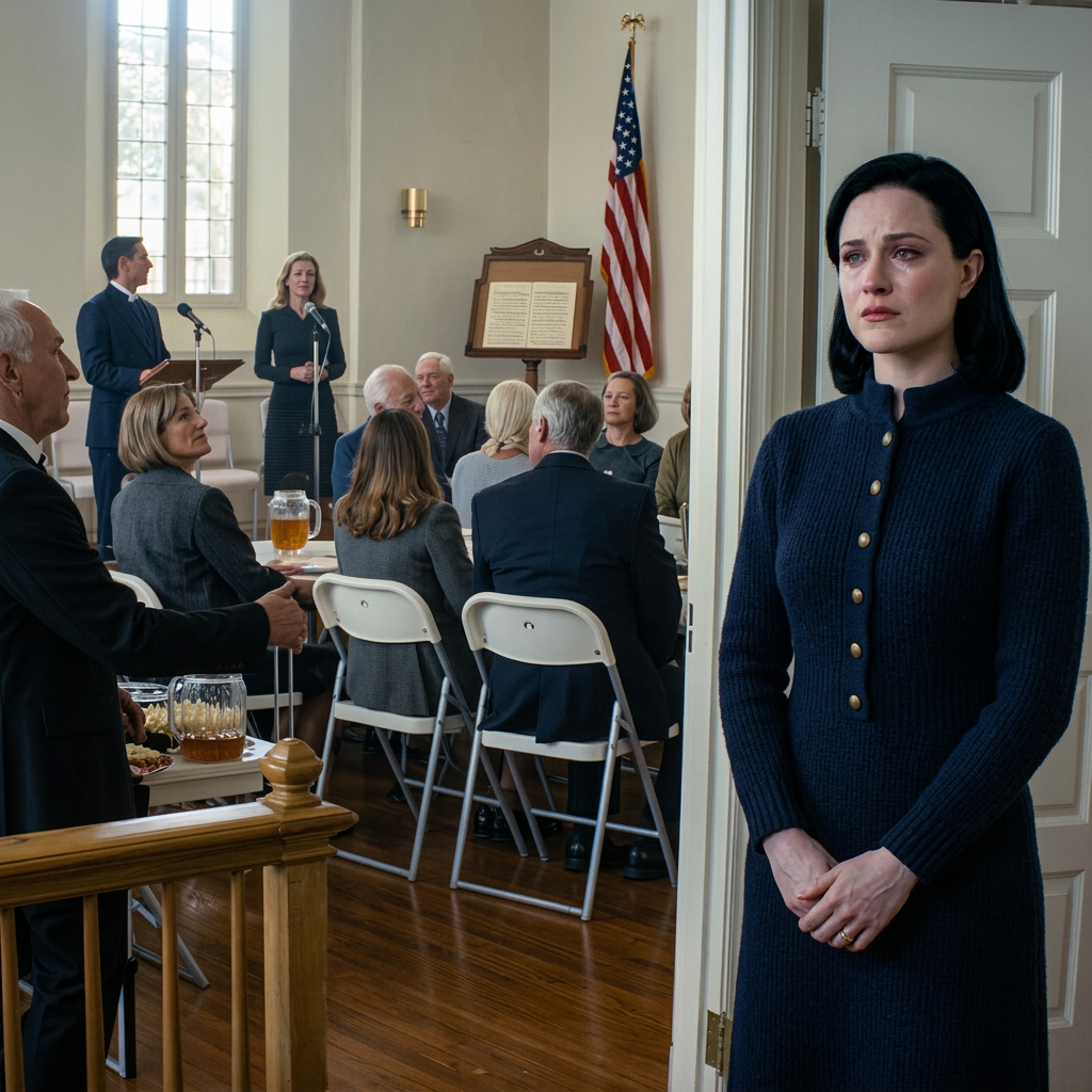 Ma mère a dit à 80 personnes que j’étais toxicomane, et je l’ai laissée finir — parce que le prêtre assis au deuxième banc avait vu la version de moi qu’elle avait passé cinq ans à essayer d’effacer.