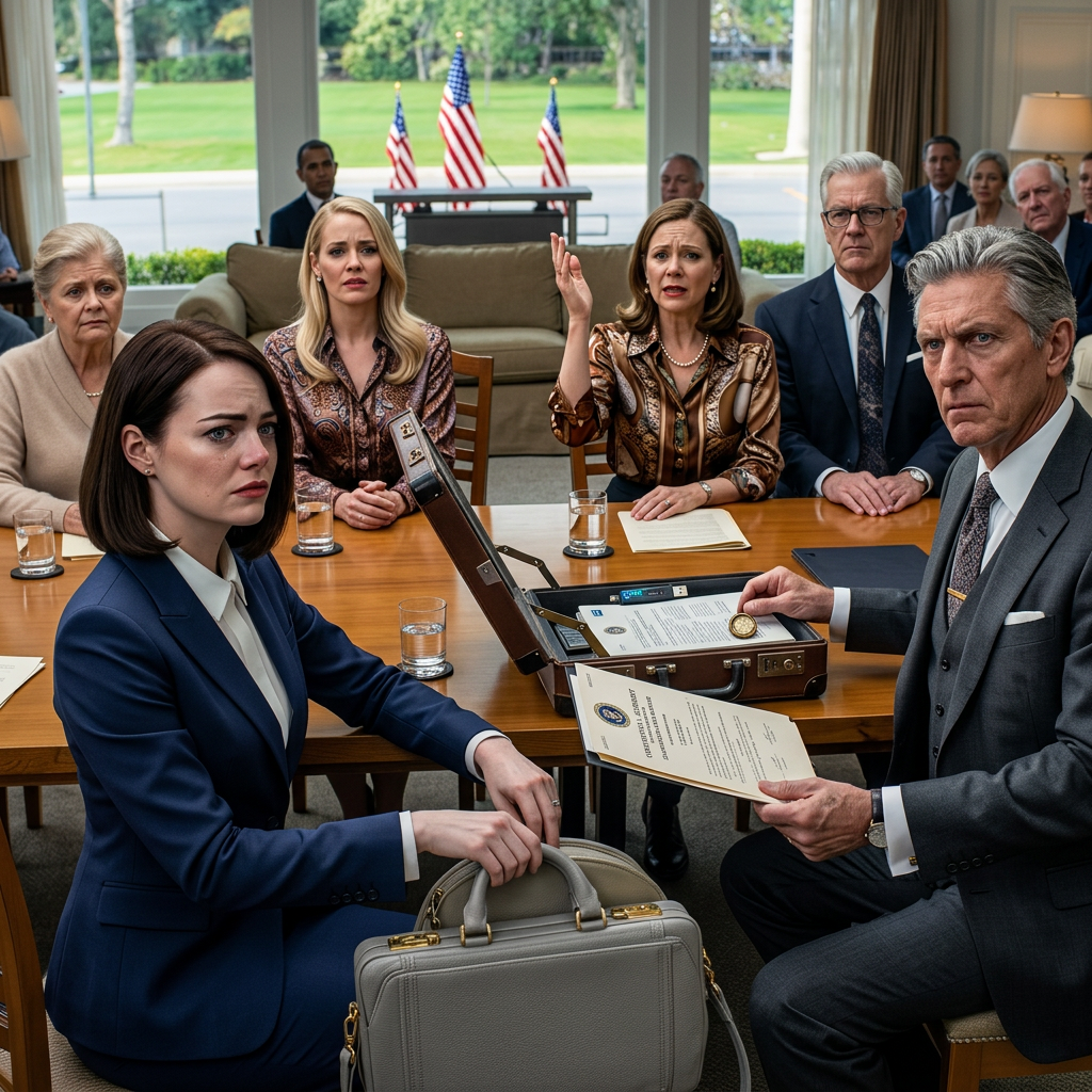 « Cède l’intégralité de la fortune de 9,8 millions de dollars à ta sœur », a déclaré mon père d’une voix glaciale, au milieu d’une réunion de famille bondée. J’ai à peine eu le temps de secouer la tête que ma mère s’est jetée en avant, gesticulant devant tout le monde. « Tu n’as pas le choix ! » L’avocat a fixé ma mère droit dans les yeux et a commencé : « Madame, savez-vous qui… » Mon père a explosé : « SAVOIR… QUOI ?! »