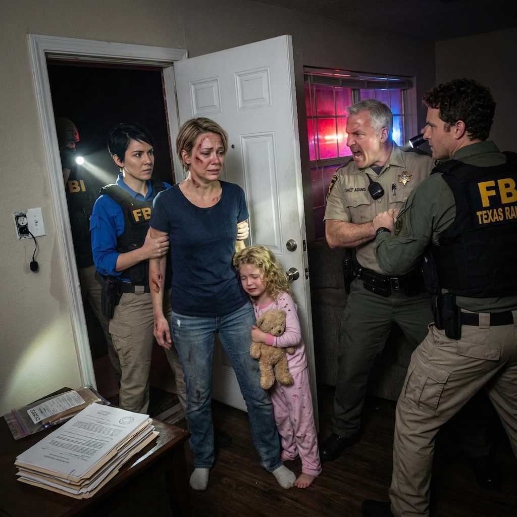 Ma femme pleurait, implorant grâce, quand le sergent Grant lui a écrasé la mâchoire avec sa botte. « Votre mari ne pourra pas vous sauver », a-t-il craché, tandis que ses hommes terrorisaient ma petite fille. J’étais à des milliers de kilomètres de là, et j’entendais leurs cris grâce à un micro caché. Je n’ai pas appelé le 911. J’ai appelé mon équipe. Grant se prenait pour la loi. Il n’avait aucune idée qu’il venait de déclarer la guerre à un agent fantôme qui avait largué des bombes sur des complexes pour moins que ce qu’il avait fait à ma famille. « Maintenant… ils ont réveillé le diable. »