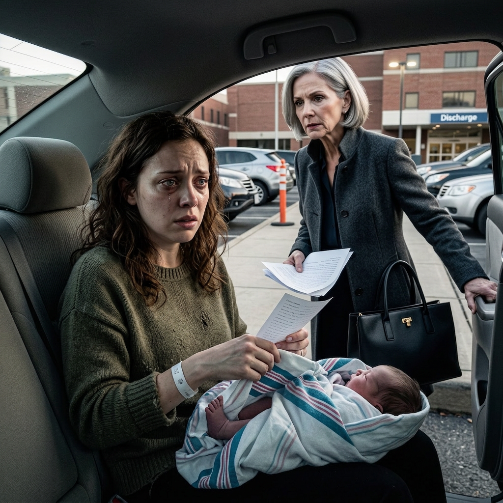 Après mon accouchement difficile, le jour de ma sortie de l’hôpital, ma belle-mère a exigé d’être la première à prendre le bébé dans ses bras et n’a laissé personne d’autre l’approcher. J’ai supposé qu’elle était simplement trop excitée pour se contenir, jusqu’à ce qu’une infirmière rattrape ma voiture sur le parking et me glisse un mot dans la main. Il n’y avait qu’une seule phrase écrite dessus : « Vérifiez la cheville du bébé dès votre retour à la maison. » J’ai soulevé la couverture… et j’ai eu instantanément froid.
