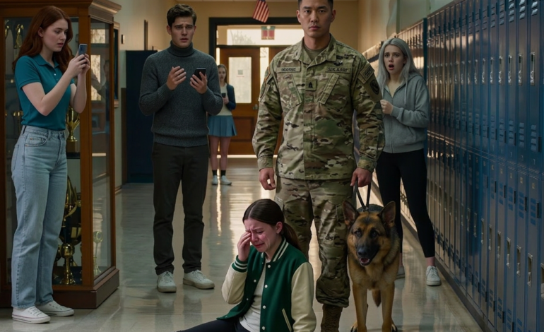 Le comportement d’une élève issue d’une famille fortunée a stupéfié l’école — jusqu’à l’arrivée de son père, un militaire décoré.