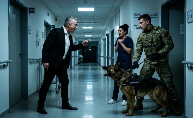 Hajnali 2-kor az igazgató fia megtámadott egy sürgősségi orvost – nem tudta, hogy egy volt Navy SEAL és egy K9 mindent látott „A kórházigazgató fia megtámadott egy sürgősségi orvost hajnali 2-kor – nem tudta, hogy egy volt Navy SEAL és egy K9 mindent felvett”… Mire a Mercy Ridge Kórház sürgősségi osztályának faliórája hajnali 2:17-et ütött, Dr. Elena Park már tizenkilenc órát dolgozott. Lófarka hullott, a bőrápolói fertőtlenítő illatúak voltak, a szeme alatti bőr pedig a kimerültségtől véraláfutásosnak tűnt. Mégis ott állt a 6-os ágynál, biztos kézzel, nyugodt hangon, nem volt hajlandó elhagyni egy vérző tinédzsert, akinek a pulzusa úgy csúszott ki az ujjai közül, mint a homok. „A vérnyomás csökken” – figyelmeztette a nővér.  Elena közelebb hajolt a tinédzserhez – Mason, tizenhat éves, motorbalesetben, feltételezett belső vérzés. „Kitartás, kölyök” – mormolta. „Nem veszítünk el.” A traumatológiai részleg ajtajai kitárultak.