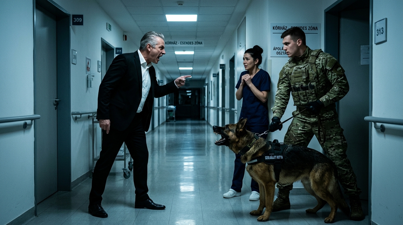 Hajnali 2-kor az igazgató fia megtámadott egy sürgősségi orvost – nem tudta, hogy egy volt Navy SEAL és egy K9 mindent látott „A kórházigazgató fia megtámadott egy sürgősségi orvost hajnali 2-kor – nem tudta, hogy egy volt Navy SEAL és egy K9 mindent felvett”… Mire a Mercy Ridge Kórház sürgősségi osztályának faliórája hajnali 2:17-et ütött, Dr. Elena Park már tizenkilenc órát dolgozott. Lófarka hullott, a bőrápolói fertőtlenítő illatúak voltak, a szeme alatti bőr pedig a kimerültségtől véraláfutásosnak tűnt. Mégis ott állt a 6-os ágynál, biztos kézzel, nyugodt hangon, nem volt hajlandó elhagyni egy vérző tinédzsert, akinek a pulzusa úgy csúszott ki az ujjai közül, mint a homok. „A vérnyomás csökken” – figyelmeztette a nővér.  Elena közelebb hajolt a tinédzserhez – Mason, tizenhat éves, motorbalesetben, feltételezett belső vérzés. „Kitartás, kölyök” – mormolta. „Nem veszítünk el.” A traumatológiai részleg ajtajai kitárultak.