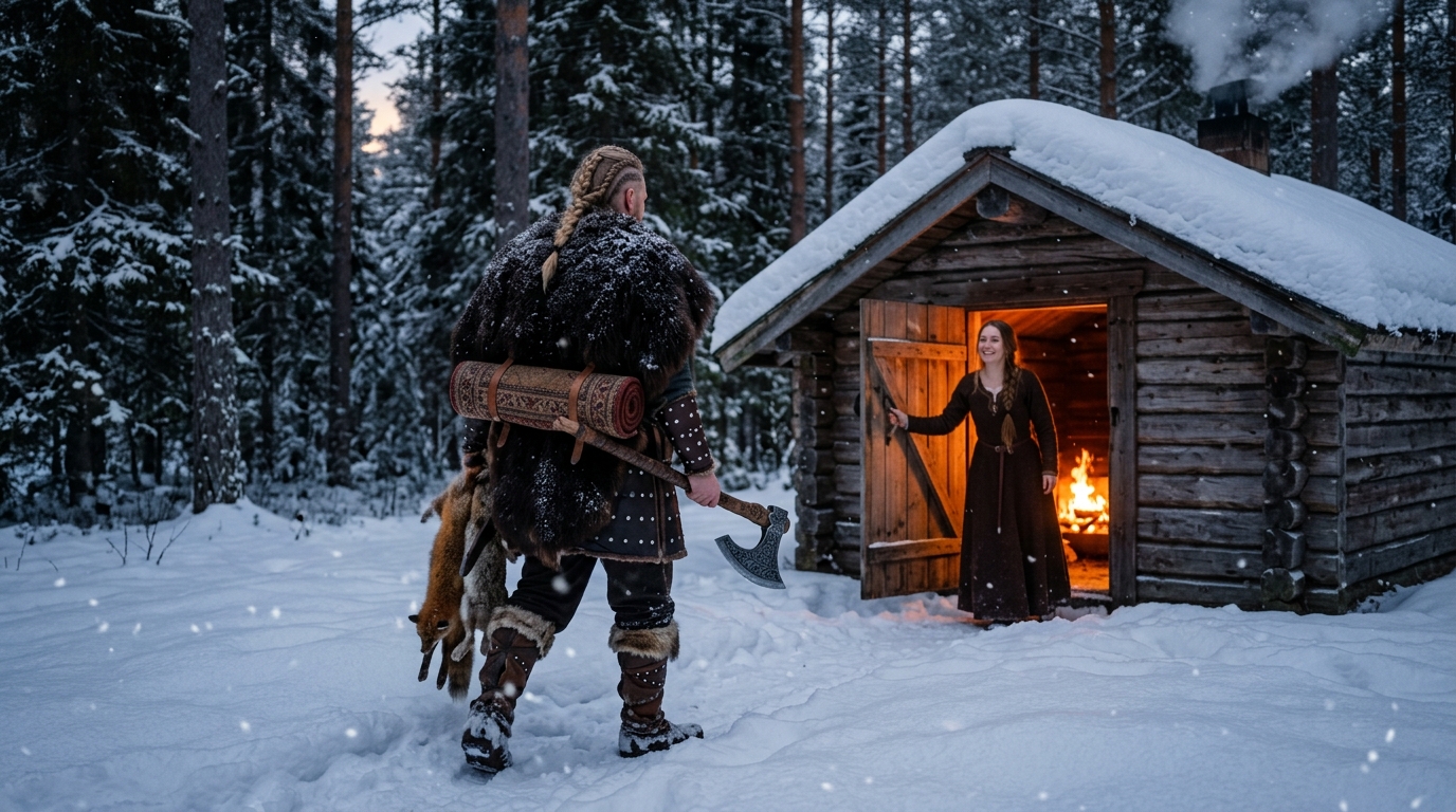 A viking harcos ki akarta rúgni a betolakodót – de megfázott, amikor meglátta, mit rejteget.  Amikor Matthew visszatért a kunyhójába, miután 3 napig vadászott a Nyugat-Sierra Madre legmagasabb és jeges csúcsain, vékony füstoszlopot látott felszállni a kandallójából, és düh tört ki a mellkasában. Valaki betörte az utolsó menedéküket, az egyetlen szegletet egész Chihuahua államban, ahol egy elárult, ártatlan férfi a fején lélegezhetett anélkül, hogy a válla fölött nézett volna. Megszorította mezei machetje nyelét, készen arra, hogy vért ontson. Azonban azzal, hogy berúgta a nehéz faajtót és átlépte a küszöböt, teljesen megdermedt. A betolakodó, a vályogfalhoz szorítva, valami olyan törékeny dolgot tartott a mellkasához szorítva, ami áttörte az 5 évnyi brutális száműzetés során felépített neheztelés falait.