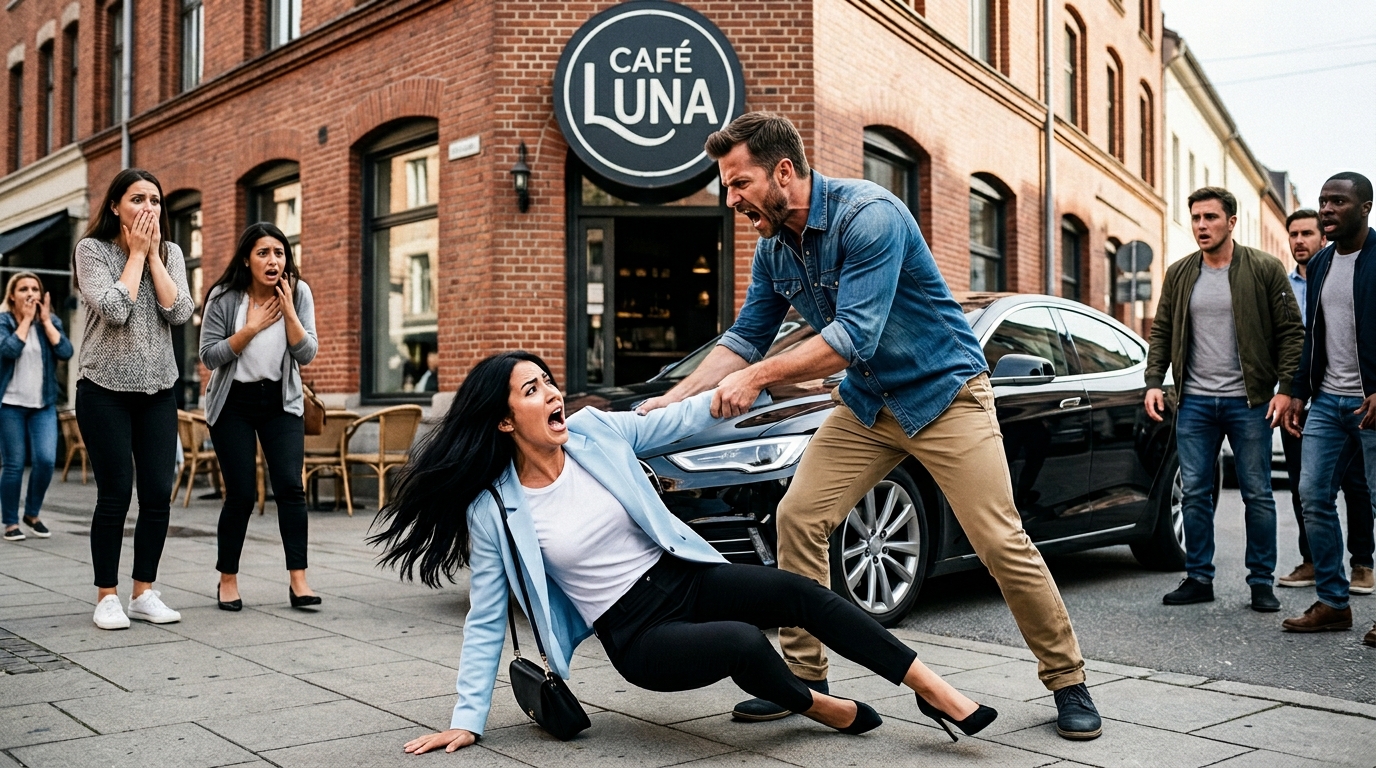 Egy férfi, miután rajtakapta a nőt hűtlenségen, az utcán közepén kezdte büntetni. De amikor a szomszédos iroda tulajdonosa látta az egész jelenetet és odalépett hozzájuk, valami olyat tett, ami az egész utcát megdermesztette. A városközpontban az emberek egy szokásos napot töltöttek, amikor hirtelen zaj támadt. Mindenki tekintete egy párra irányult: a férfi hirtelen megragadta a nő kezét és erősen magához húzta. Kiderült, hogy a férfi éppen rajtakapta a nőt, amint titokban valakivel üzent valaki más telefonjáról. Az arca tele volt haraggal és sértettséggel. — „Ezt csináltad hát a hátam mögött?” — kiáltotta az utca közepén. A nő próbált kiszabadulni, de a férfi a kocsihoz nyomta. Mindenki körülöttük rettegve figyelt: valaki suttogott, és többen még a telefonjukkal is felvették az eseményt. A férfi hangosan próbálta tisztázni a helyzetet, magyarázatot követelve, míg a nő sírva próbált védekezni.😥😥