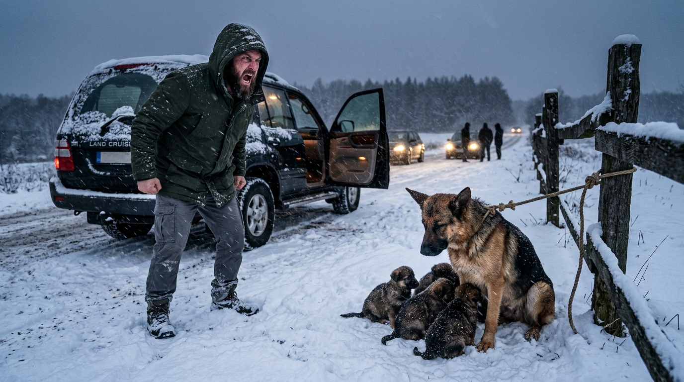 „A montanai vihar”: A vérfagyasztó pillanat, amikor egy mentő meglátta a tetoválást egy haldokló kutya fülében – leleplezve egyetlen barátja végzetes árulását.  A hóvihar a vidéki Montanát a teljes semmi világává változtatta, egy fehér űrré, ahol a horizont eltűnt, és az ég a földbe omlott. A fényszóróim két gyenge, pislákoló sárga ujjként böktek kétségbeesetten a kavargó fehér falba, és az utolsó tíz mérföldön a tereptárgyak mind eltűntek. Nem voltam biztos benne, hogy még mindig az út aszfaltján vagyok-e, vagy egyszerűen csak egy befagyott tó bizonytalan felszínén hajtok. A szél már nem csak levegő volt; fizikai súly volt, erőszakos nyomás, ami az öreg Chevy teherautómat az árok tátongó sötétsége felé tolta. Úgy üvöltött a száraz ablaktömítéseken keresztül, mint egy nyugtalan szellem, egy olyan hang, amitől a tarkómon felállt a szőr a fagyos fülkében.