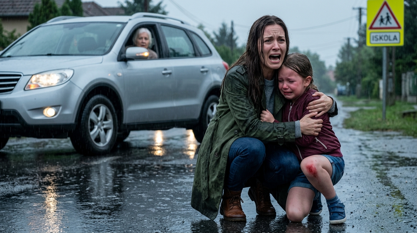 Az iskolai kocsifelszállásnál a szüleim a nővérem gyerekeivel elhajtottak a lányom elé. Amikor a lányom odaszaladt az autóhoz, hogy hazavigyék őket, anya letekerte az ablakot, és azt mondta: „Gyere haza az esőben, mint egy kóbor fickó.” A lányom könyörgött: „De nagymama, ömlik az eső, és kilométerekre van.” Egyszerűen elhajtottak, otthagyva a hatévesemet, aki átázva sírt…