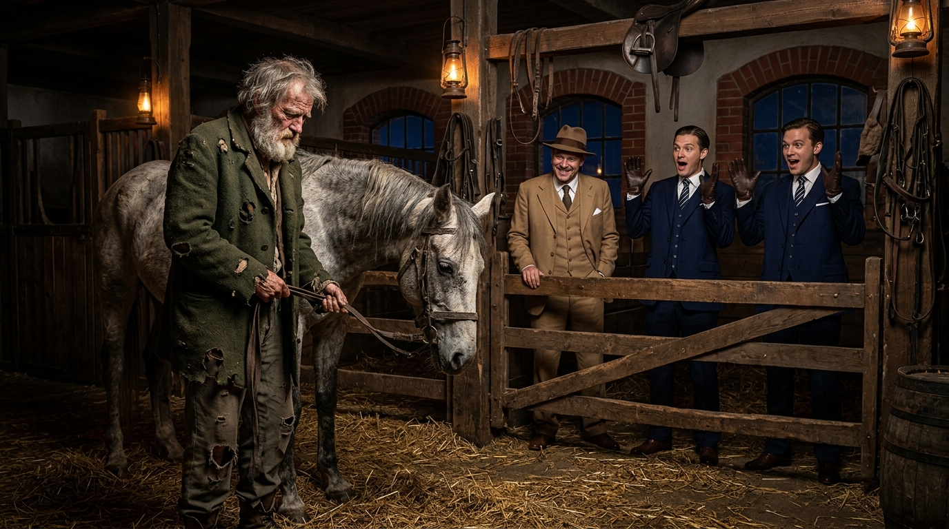 Egy milliomos megpróbált megalázni egy hajléktalan férfit azzal, hogy egy “haszontalan” lovat adott neki… A lecke, amit mindenkinek tanított, szóhoz sem juttat.  A nap tűzött San Gabriel főterére, egy olyan városra, ahol néhány ember buja gazdagsága brutálisan ellentétben állt az elfeledettek csendes nyomorával. Az elfeledettek között volt Samuel is. Évekig a társadalom már nem tekintett rá emberként, a városi tájkép részévé tette, egy ápolatlan szakállú és kopott ruhás szellemmé, aki egy rozsdás kocsit húz magával tele kartondobozokkal. Senki sem üdvözölte, senki sem nézett a szemébe. A tehetős emberek számára, akik szabott öltönyökben és fényes cipőkben sétáltak, Samuel csak egy nemkívánatos árnyék volt a makulátlan járdáikon. Azon a bizonyos délutánon a tér nyüzsgött a nyüzsgéstől és a zűrzavartól. Épp az elit lovak rangos éves árverését rendezték, egy olyan eseményt, ahol a régió milliomosai nem az állatok iránti szeretetből, hanem tiszta egóból versenyeztek, vásárlóerejüket a legmagasabb ajánlatot tevőnek mutatták meg.