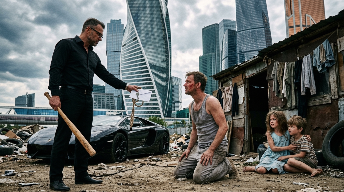 “TŰNJ EL, AZ ÉPÜLETEMET AKAROM”💔😭 Egy üzletember lerombolta egy szegény ember tanyáját és elvette a házát, de a férfi kapott egy rejtélyes borítékot. Szerinted mit ír a boríték?