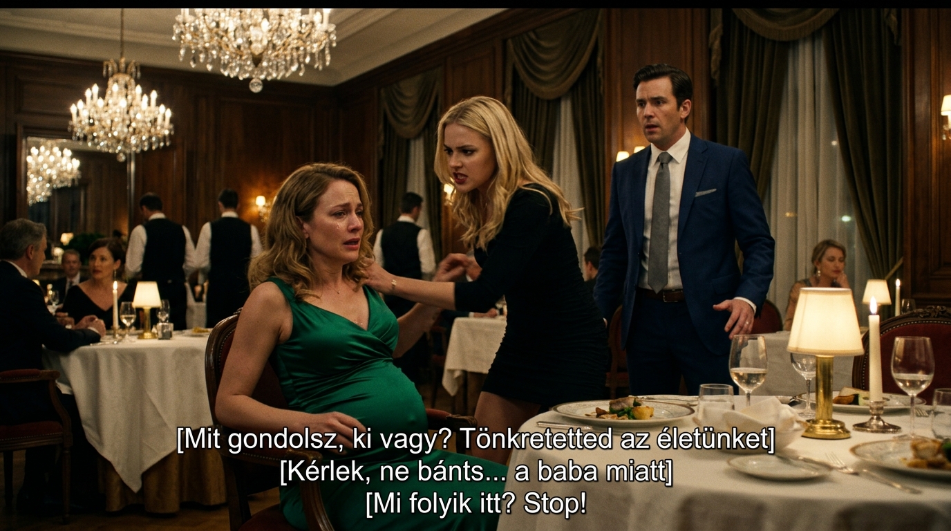 Abban a pillanatban lefagyok, amikor a főpincér elhúzza a bársonyfüggönyt. Gyertyafény, poharak csilingelése – aztán ő. A feleségem, aki halkan nevet az asztal túloldalán egy szabott öltönyös férfival szemben. Kiszárad a torkom.  „Ő… a férjed?” – suttogja a szeretőm, körmei a karomba vájva. Erőltetett mosolyt erőltetek az arcomra. „Nem. Az lehetetlen.” Aztán a férfi megfordul, és a személyzet meghajol, mintha uralná a levegőt. A feleségem a kezéért nyúl – túl ismerős. Túl bensőséges.