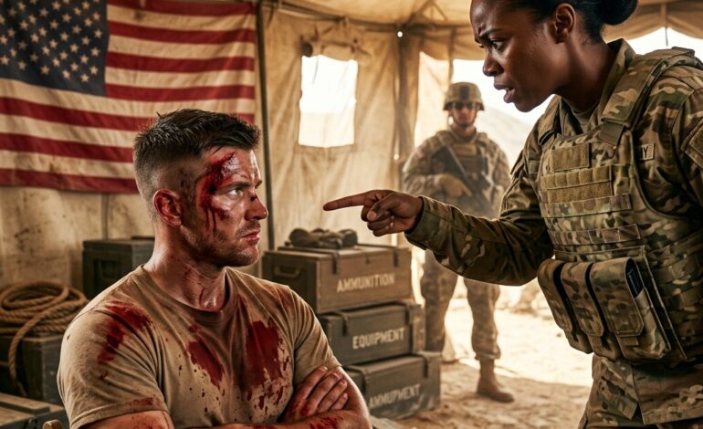 Ott hagyták meghalni a sivatagban – aztán élve visszasétált egy amerikai bázisra  „Nem kellett volna élned.” Ezt mondta a parancsnokom abban a pillanatban, amikor a tekintete megakadt a karomon lévő tetováláson – ugyanazon a tintán, amit utoljára három évvel ezelőtt látott vér és homok alatt eltemetve… egy olyan testen, amit már leírt. Az orvos, akit a sivatagban hagytak, éppen most sétált el mellette egy amerikai bázis közepén. És az arcán lévő kifejezés – sokk, valami sötétebbel átitatva – volt az első igazi érzelem, amit évek óta láttam tőle. De nem ott kezdődött. Abban a pillanatban kezdődött, hogy minden összeomlott. Az orvossátorban káosz uralkodott – kompresszor zörgött, bakancsok csapódtak a földhöz, valaki a sérült válláról kiabált. Csak egy újabb rutinnap egy olyan helyen, ahol a „rutin” kontrollált katasztrófát jelentett. Egy ideges újonccal dolgoztam, átkaroltam a karját, és igyekeztem nyugodtan beszélni.  Aztán az ingujjam egy tálcán akadt meg. Feltekeredett. És minden elcsendesedett. Nem az a tiszteletteljes fajta csend. Az a fajta, ami akkor sújt le, amikor valaminek nem kellene léteznie. Valaki azt suttogta: „Ez… ez a Négyes Csapat háromágú szigonya… pirosba burkolva. Ez a jel nem az élőknek való.”  Vörös Szalag. A szimbólum, amit csak azoknak adnak, akik a Fekete Homokban haltak meg. Egy jel, amit soha nem szabadna látni egy még lélegző emberen. Aztán a sátorlap felpattant. Nolan Graves parancsnok lépett közbe – széles, éles, fegyelmezett tekintetű. Egy férfi, aki parancsolni szokott, aki a bizonyossághoz szokott. Már a rend közepén járt, amikor észrevette a változást a szobában. Lassan a tekintete követte azt a látóvonalat, amelyre minden más ember ráfókuszált. Lefelé. A karomra. És ekkor megdermedt.