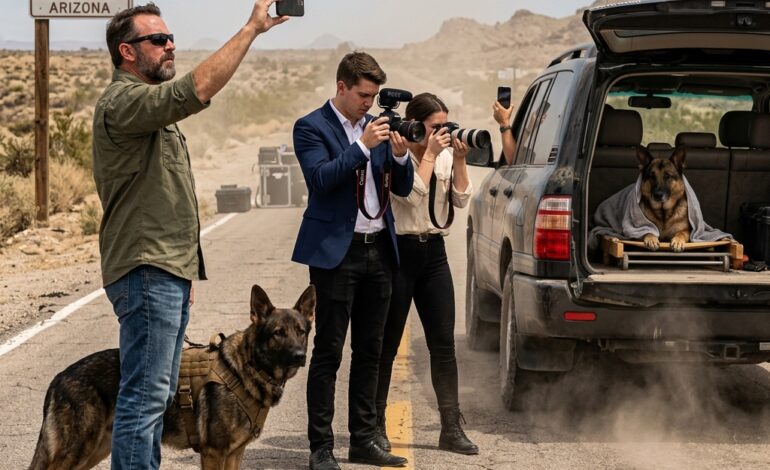 Nyugdíjas K9 volt kifakult szolgálati nyakörvvel – és egy influenszer 50 dollárért vette meg, hogy kihasználja  Az arizonai sivatag nem bocsátja meg a hibákat. Egyszerűen csak arra a pillanatra vár, amikor elkövetsz egyet.  Jason Keller parancsnok évek óta nem viselte az egyenruháját, de még mindig gondosan összehajtogatva tartotta a hátsó ülésen, mint egy megszokott szokást, amiről nem tudott megszabadulni. Harmincöt évesen, nyugdíjas haditengerészeti SEAL-ként egy napszítta Ford pickupot vezetett légkondicionáló nélkül, és a műszerfala úgy zörgött, mintha bármelyik pillanatban széteshetne. Az egyetlen dolog az életében, ami nem érződött sérültnek, K9 Duke volt, egy nyugdíjas katonai német juhász, sebhelyes vállával és olyan szemekkel, amelyek még akkor is ébereek maradtak, amikor Jason megpróbálta úgy tenni, mintha a világ biztonságos lenne.  Jason egy állásinterjú felé hajtott, amiről már sejtette, hogy nem kapja meg. „Túlképzett”, mondanák. Vagy ami még rosszabb: „PTSD”. Elégszer hallotta már ahhoz, hogy tudja, ez már nem csak egy diagnózis – ez egy udvarias módja annak, hogy bezárjon egy ajtót.  Duke hirtelen felkapta a fejét, füleit előrecsapva.  Jason követte a kutya tekintetét az üres autópálya-szakaszon, és egy fekete terepjárót látott maga előtt – drága, fényes, teljesen oda nem illő egy poros úton, amelyen általában a ranch teherautók közlekednek. Nem száguldott. Sőt, úgy kúszott előre, mintha figyelmet akarna. Egy telefonkamera csillant meg az utasülés ablakából.  Duke morgása mélyen a mellkasában kezdett felhangzani.  Jason gyomra azonnal összeszorult. Felismerte az energiát: azoknak az embereknek a gondtalan magabiztosságát, akik azt hitték, hogy a következmények másokért járnak. Három fiatal felnőtt lépett ki a terepjáróból hangosan nevetve, egymás fölött „nézetekről” és „virálissá válásról” beszélgetve, az üres sivatagi utat színpaddá változtatva.  Jason a teherautójával átfordult a sávon, megakadályozva a terepjáró előrehaladását. Fékezéskor kavics csapódott a kerekek alá. Forróság vibrált a járművek között.  A csoport legmagasabb tagja – Brandon Whitaker, napszemüvegben és éles mosollyal – úgy emelte magasabbra a telefonját, mintha egy tekintélyjelvény lenne.  – Hé, nyugi – szólt közönyösen. – Megelégedett vagyok.   Jason lassan kiszállt a teherautóból, a kezeit látható helyen tartva. A hangja nyugodt maradt.   – Kapcsold ki!   Brandon nevetett.   – Kényszeríts rá!   A mellette álló nő – Lydia Harrington – vigyorgott. – Az apám állami szenátor – mondta elutasítóan. – Bajt akarsz? Menj tovább!   Jason meg sem rezzent. Duke sarkon állt mellette, csendben, figyelve a kezeiket és a testtartásukat, ahogy őt kiképezték.   Jason tekintete a mosolyukon túl arra vándorolt, amit megpróbáltak elrejteni a teljesítményük mögé: a kegyetlenség bizonyítékát, amelyet szórakozásként rögzítettek.   Jason elővette a saját telefonját, és megnyomta a felvétel gombot.   – Kész vagy – mondta halkan.   Brandon vigyora fél másodpercig felvillant, mielőtt visszatért. – Tényleg azt hiszed, hogy bárki is elhinné neked?   Jason úgy érezte, hogy egy emlék gyúl fel a mellkasában – szirénák, káosz, külföldi műveletek –, és a döntése megkeményedett.  Nem volt pénze.  Nem volt befolyása.  De volt valamije, ami nekik nem volt: egy határ, amit nem volt hajlandó átlépni.  Brandon mögött a terepjáró ajtaja szélesebbre tárult, és valaki belülről motyogott valamit: „Ne engedd, hogy felhívjon.”  Duke füle ellaposodott.  Jason ekkor rájött valami fontosra.