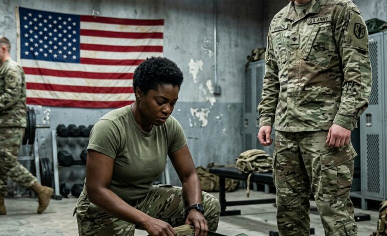 Mindenki elé dobták a táskáját – Aztán a Becsületérem megdöbbentette a tömeget. Soha nem gondolták volna, hogy egy nő lehet az igazi.  A BECSÜLETÉREM Szemétként dobták a táskáját – de amikor a Becsületérem végigpördült a linóleumon, az egész étkezde elfelejtette, hogyan kell lélegezni.  A hó még mindig olvadt a csizmáiról, amikor Emily Shepard őrmester először lépett be az étkezőbe – az a fajta csendes érkezés, amit senki sem vesz észre egy olyan bázison, mint a Fort Richardson. Sarkvidéki hideg még mindig rátapadt az egyenruhájára. Lehajtotta a fejét, csak egy újabb katona, aki húsgombócot kapkodik a következő kiképzési kör előtt.  De vannak férfiak, akik ki nem állhatják a csendes nőket.  Tucker őrmester látta meg először. Nagy, hangos, elég unatkozó ahhoz, hogy rossz célpontot válasszon.  „Nos, nézd csak” – kiáltotta elég hangosan ahhoz, hogy a levegőben megfordítsa a villákat. „Friss hús. Miért küldtek ide, drágám? Kávébabért?”  Emily továbbment. Tálca, krumpli, zöldbab. Semmi reakció. Ez csak még merészebbé tette.  „Nincs rajta se jelvény, nincs kitűző… Mi maga, egy Pentagon-turista?” Elállt az útjába. Túl közel. „Feleljen, ha hozzá beszélek.” A nő hangja nyugodt maradt. „Csak enni próbálok, őrmester.” „Akkor ezt edd meg.” Felkapta a táskáját – az egyetlen dolgot, ami idősebbnek tűnt nála –, és a padlóra csapta. Keményen. Minden kiömlött. Ruhák. Egy jegyzetfüzet. Egy puhafedeles könyv, aminek a gerince kettétört. És egy dolog, ami nem egy „senki” kezébe való. Egy aranycsillag villant fel a fénycsövek alatt, majd legurult. Forgott, forgott… csörömpölve megállt Tucker csizmájánál. A Becsületrend. Csend telepedett a szobára. A székek megdermedtek. A beszélgetések elhaltak. Még a tálalótálcákról felszálló gőz is megállt a levegőben.  Tucker pislogott. „Mi… mi a fene ez?” Emily nem mozdult. Nem térdelt le. Nem fáradozott a magyarázattal.  Csak bámulta a padlón heverő érmet, mintha egy szellem mászott volna elő a múltjából.