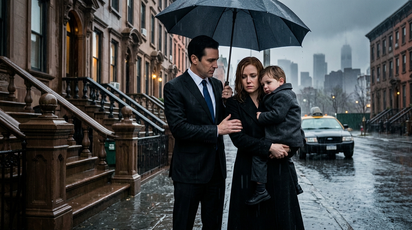 A férjem rám dobta a DNS-teszt eredményeit, azt állítva, hogy a lányunk nem az övé. Aztán egy esős estén arra kényszerített minket, hogy elhagyjuk a házat. De pont amikor azt hittem, hogy nincs hová fordulnunk, megjelent egy férfi… A papírok először a konyhapultra hullottak, majd a grániton csúsztak végig, és megálltak egy félig nyitott szendvicses doboz és az iskolai ebédjegy mellett, amit még mindig nem írtam alá. Olyan átlagos amerikai hétköznapi jelenet volt, hogy egy furcsa pillanatra az agyam nem akarta utolérni. A mosogatógép működött. Egy hétvégi Costco tálca alufóliába csomagolva állt a hűtőben. A lányom az asztalnál ült, össze nem illő zokniban, egy helyesírási feladatlapot fejezett be, és megkérdezte, hogy emlékeztem-e a könyvtári könyvére.