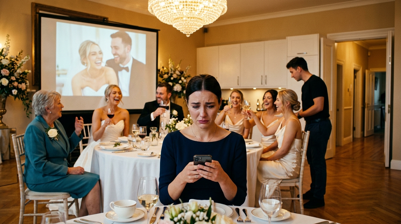 A nővérem esküvői fogadásán a képernyő felvillant egy listával, amivel meg akart engem megalázni. A teremben kitört a nevetés. A nővérem vigyorgott, és azt mondta: „Ne nevess túl sokat, mert a szívére veheti.” Anya kavargatta a borát. Apa mosolygott, és azt mondta: „Ez csak vicc, drágám.” Nyúltam a telefonomért, és begépeltem egy szót – „Kezdje.” A TEREM TELJES CSENDBEN EREDT.  A szüleim a család szégyenének neveztek a nővérem esküvőjén – Egyetlen SMS mindent megváltoztatott Már kitalálták, hová fogok ülni, mielőtt megérkeztem volna. Hátsó sarok. 14-es asztal. A konyhaajtó közelében, ahol a tálcák lengése és a tányérok csörömpölése apránként elnyelt. Apám praktikusnak nevezte. Anyám mindenkinek könnyebbnek nevezte. A nővérem, a menyasszony, „a legjobb az áramláshoz”-nak nevezte. Mire a country klubban felgyulladtak a csillárok, és az első pezsgő elérte a termet, megértettem, mit is jelentenek valójában. Nem akarták, hogy hiányozzak. Azt akarták, hogy pontosan azon a helyen látható legyek, amit nekem választottak.  Négy héttel korábban a richmondi irodámban voltam, és egy bíróság felújításának vázlatait fejeztem be, amikor a telefonom egy ismeretlen Shenandoah-völgyi számmal világított. A vonal túlsó végén a nő ápolónőként mutatkozott be a nagymamám gondozóotthonából.  „A nagymamád megkért, hogy hívjalak fel” – mondta. „Három hét múlva van a műtétje. Már régóta keresgél.”  Aztán a hangja megenyhült.  „Azt is mondta, hogy terveznek valamit az esküvői fogadásra. Azt akarta, hogy felkészülj.” Így tudtam meg, hogy feltételesen meghívtak a családomhoz.  Ha részt veszek a nővérem, Paige esküvőjén, apám elenged a recepción, hogy láthassam Ruth nagymamát. Ha távol maradok, lehet, hogy nem kapok még egy esélyt a műtét előtt. Nyolcvannégy évesen senki sem tetteti, hogy bőkezű az idő.  Így hát nyugat felé autóztam. Nem azért, mert hiányzott a régi ház a fehér oszlopaival, a nyírt sövényeivel és az amerikai zászlóval a bejárati lépcső mellett. Nem azért, mert azt hittem, hogy a szüleim megváltoztak. Azért mentem, mert a nagymamám volt az egyetlen ember abban a családban, aki valaha is rám nézett, és látott benne valakit, akit érdemes megtartani.  Tizenhat évvel korábban apám egy földterület-átruházási űrlapot tolt át a konyhaasztalon, és azt mondta, hogy írjam alá a két holdas telket, amit Ruth ajándékozott nekem, amikor tizenhat éves lettem. „Szükségem van rá Oakdale-ben” – mondta. „Aláírom.” Nem tettem. Három nappal később eltűnt a főiskolai pénzem. Egy héttel ezután azt mondták, hogy menjek ki a bejárati ajtón, és ne jöjjek vissza. Anyám folyamatosan lapozgatott magazinokat, miközben apám beszélt. A nővérem a lépcsőn állt és figyelte. Így nézett ki a száműzetés nálunk: vasalt gallérok, csiszolt csend, és mindenki normálisan viselkedett, miközben egy ember életét egy sporttáskában cipelték kint. Két hétig aludtam az autómban. Egy benzinkútnál dolgoztam Charlottesville mellett. Befejeztem az általános diplomámat. Egy ösztöndíjjal, egy garzonlakással, egy éjszakai műszakkal építettem fel magam. Építészetet tanultam, mert szerettem a szerkezet őszinteségét. Valami vagy tart, vagy nem. Valami vagy súlyt hordoz, vagy szemmel láthatóan elbukik. Az emberek ritkán ilyen egyenesek.  Harmincnégy éves koromra vezető építész voltam Richmondban, T. Mercer Lindon néven dolgoztam. Ezt a nevet ismerték az ügyfeleim. Ez volt a név a projektdokumentációkon, a díjtáblákon és a városi bemutatókon. Millbrookban azonban én maradtam az a lány, aki „letért az útról”, a családi történetet addig csiszolgattam és újra elmeséltem, amíg még az idegenek is magabiztosan tudták ismételni.  A barátom, Marcus, végighallgatta az egészet azon az estén, amikor felhívott az ápolónő. Az esküvő. Az idősek otthonának állapota. A figyelmeztetés a fogadással kapcsolatban.  „Ha elmész” – mondta –, „tervvel mész, nem reménnyel.”  Így hát készítettem egyet. Lefoglaltam egy szállodát. A saját sötétkék ruhámat választottam a formátlan bézs helyett, amit anyám két héttel később feszült kis mosollyal a kezembe nyomott. – Ez tökéletes lesz neked – mondta. Úgy értette, tökéletes az eltűnéshez. Ugyanezen a vacsorán apám úgy ismertette a szabályokat, mint a feltételes szabadlábra helyezés feltételeit. – Ott ülsz, ahol elhelyeztek. Tartsd a dolgokat egyszerűen. Ne te csináld magadból a történetet.  A nővérem aztán hozzáfűzte a saját üzenetét a folyosón, ujjaival végigsimítva a bal kezén lévő gyémánton. – Garrett családja különleges – mondta. – Próbálj meg nem… bonyolultnak tűnni. Majdnem felnevettem.  Addigra Marcus már talált valami hasznosat. A recepciós AV-cégnek szüksége volt egy utolsó pillanatban szabadúszó technikusra. Elfogadta a műszakot, hozzáfért a projektor képéhez, és írt nekem egy sort a country clubban végzett tesztüzem után. A biztonsági kapcsoló be van kapcsolva. Nem akartam jelenetet. Védelmet akartam. Így hát készítettem hat egyszerű diát. Semmi sértés. Semmi bosszúálló szöveg. Csak az igazság. A diplomafotóm. Az építészmérnöki engedélyem. Egy helyszíni fotó a védősisakommal és az összetekert terveimmel. A díjplakettem. Egy utolsó fekete dia egyetlen mondattal, amit bárcsak ne kellett volna ilyen korán megtanulnom: Egy család mércéje nem az, hogyan ünneplik a családjukat.legjobb. Így bánnak a legsebezhetőbbekkel.  És a telefonomon begépeltem egy szót Marcusnak, és elmentettem piszkozatként. Kezdjük. Megígértem magamnak, hogy csak akkor küldöm el, ha előbb átlépik a határt. Az esküvő napja tiszta és hideg volt abban a korai virginiai módban, az a fajta kék ég, amitől a templomtornyok szinte kifestve látszanak. Apám úgy járt a folyosón, mint egy hivatalért kampányoló férfi. Anyám elefántcsont selyemben lebegett padsorról padsorra, és gyakorolta a melegséget. Paige szaténban és bizonyosságban ragyogva lebegett a szentélyben. Az utolsó sorban ültem, és úgy néztem az egészet, mintha meghívtak volna, hogy tanúja legyek a saját gyönyörűen elvégzett kitörlésemnek. A fogadáson a 14-es asztal pontosan ott volt, ahol ígérték: a hátsó sarokban, a konyhaajtó közelében. Apám ebben tartotta a szavát. Anyám egyszer lehajolt saláta közben. „Ne igyál túl sokat” – suttogta. „És mosolyogj.” Elmosolyodtam, mert a diavetítés húsz perccel későbbre volt kitűzve, és addigra már láttam az előzetest, amit Paige küldött a családi csoport csevegésére. Zongoráznival dobták fel, lágyították a régi fényképeket, csiszolták a széleket, de a szándék elég világos volt. Életem legnehezebb lapjait partizenéssé változtatták. Egy kudarcba fulladt házasság. Évek egyedül. A magányos orvosi bánatom egy olyan tétellé redukálódott, amiről azt hitték, jóval a desszert után fog landolni.  A fények elhalványultak. A vetítővászon életre kelt a főasztal mögött. Gyermekkori fotók. Nyaralási fotók. Paige tizenkét évesen, Paige a szalagavatón, Paige az egyetemen, Paige eljegyzési fotókon Garrett-tel az őszi levelek és a fehér templomlépcsők alatt. A teremben taps enyhült.  Aztán a zene megváltozott.  „És most” – mondta a koszorúslány vigyorogva a mikrofonba – „ismerkedjünk meg a család többi tagjával.”