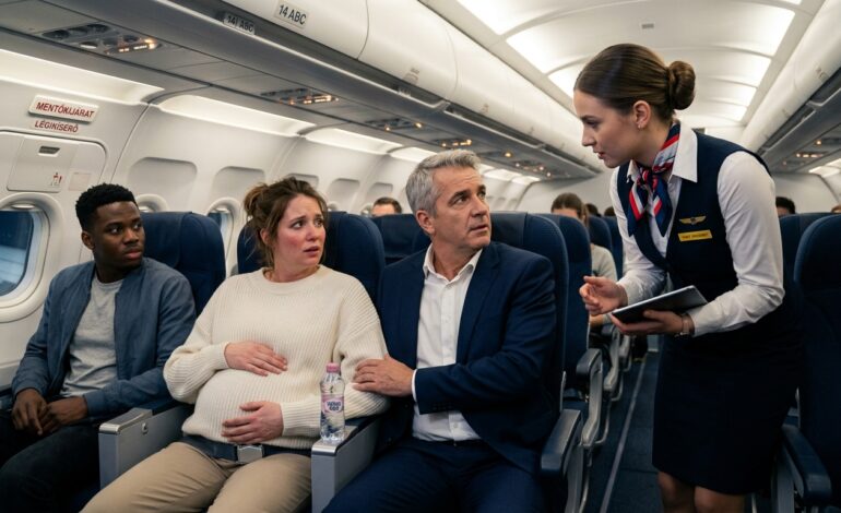 – Üljön le, fiatalember! – kiáltotta hirtelen a légiutas-kísérő, de a tizenhét éves fiú meg sem mozdult. Tekintete a fuldokló terhes első osztályos nőre szegeződött – és amit a fiatalember tett, mindenkit sokkos állapotban hagyott 😨😱 A Harrington család a szokásos módon szállt fel – magabiztosak, nyugodtak, mintha az egész világ az övék lenne. Richard, a sikeres pénzember, aki megszokta, hogy mindent irányítson, és felesége, Catherine – gyönyörű, ápolt, gyengéd mosollyal és kerekded pocakkal a terhesség hetedik hónapjában. Első osztályon repültek, ahol minden kérést azonnal teljesítenek, de most a pénz nem segíthetett.  Catherine hirtelen elsápadt, ajkai elkékültek, légzése rendezetlenné vált, rövid és megereszkedett lett, mintha nem lenne elég levegője. Összeszorította a hasát, próbálta elviselni a fájdalmat, de minden egyre rosszabb lett. – Segítsenek neki! – sikította Richard kétségbeesetten, és kezet rázott a lányával. – Van itt orvos?! A légiutas-kísérők izgatottak lettek, valaki a mentőcsomag után rohant, és a pánik rohamosan terjedni kezdett a kabinban. Az emberek egymásra néztek, senki sem tudta, mitévő legyen. Catherine légzése másodpercről másodpercre egyre gyengült, és a pulzusát alig lehetett érezni.  Eközben közgazdaságtan órán Ilia Williams csak ökölbe szorította a kezét. Nem orvos volt, csak egy magas, sovány fiú, egyszerű kapucnis pulóverben, aki egy fontos interjúra repült Londonba. De már látott ehhez hasonlót.  Egy évvel ezelőtt a nagymamája a halál szélén állt ugyanebben az állapotban.  Halkan suttogta: a trombita… tüdőembólia… ha nem tesznek semmit, nem éli túl. A szíve olyan hevesen vert, hogy körülötte mindenki hallotta, de mégis felállt és előrement. És akkor történt valami, amitől az összes utas megdöbbent 😲😯