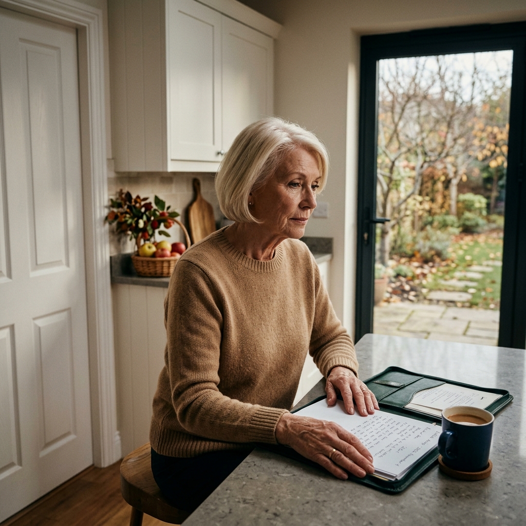 Alig értem ki a fiam kocsifelhajtójáról, amikor sírva fakadtam, mert a konyhapulton egy 12 oldalas mappa hevert nyitva, rajta az a felirat, hogy „hagyatéki átmenet terve”, a következő oldalon pedig az a sor állt, hogy 3 éven belül memóriagondozásba kerülök „kognitív hanyatlás” miatt – valamit gondatlanul kihagytak, mintha soha nem lennék elég tiszta fejjel ahhoz, hogy a végéig olvassak.  Csak azért léptem be a konyhába, hogy elvegyem a kulcsaimat. Az ablakon kívül a zsákutca végén lévő postaláda még mindig nedves volt az esőtől, és a Keurig kávéfőző lámpája is éppen most aludt el. Minden abban a házban normálisnak tűnt, olyan módon, hogy felfordul tőle az ember gyomra: egy tiszta konyharuha, egy nyitott müzlisdoboz, egy iskolai elvitelre vonatkozó emlékeztető, mágnessel a hűtőre tűzve. Csakhogy a mappa nem aznap reggelhez tartozott. A kőpult közepén állt, egy gyógyszertári zacskó és egy kupak nélkül hagyott toll mellett. Nem rendetlen gondatlanság. Magabiztos gondatlanság. Az a fajta, ami abból fakad, hogy elhiszed, ez a dolog ott ülhet néhány percig, vagy néhány napig, és az egyetlen ember, akitől a leginkább el kell rejteni, akkor sem látja. Csak azért vettem fel, hogy félretegyem. Aztán megláttam a vastag vonalat az oldal tetején, és az első érzésem nem a sokk volt. Sértés.  Senki sem hívott fel, hogy megkérdezze, jól vagyok-e. Senki sem ült le velem a hátsó verandán, kezét a korlátra téve, és nem mondta fiús hangon, hogy szerintük az utóbbi időben feledékenyebbnek tűntem. Nem volt egyetlen rendes beszélgetés sem. De valahol, csendben valaki már leült egy atlantai tanácsadóval, beírta a nevemet egy tiszta, udvarias dossziéba, és elkezdte leírni az életemet abban a változatban, amelyik a legjobban megfelelt neki. Tizenkét oldal. Szakaszok. Idővonalak. A fiam neve. A felesége neve. Olyan rendezett sorok, hogy majdnem rontottak a helyzeten, mintha megfelelő betűtípussal és drága papírral lehetne enyhíteni a kegyetlenséget. A legnagyobb fájdalmat nem a pénz okozta. Még csak a gondolat sem, hogy egy nap megöregszem. Mindenki megöregszik. A legmélyebb fájdalmat az az érzés okozta, hogy az „anyából” a „kezelni való probléma” kategóriába kerültem, és senki sem gondolta, hogy megérdemlem, hogy elmondják.  Ott álltam, és olvastam a hideg fehér konyhai lámpa alatt, hallottam, ahogy valaki halkan nevet a folyosó végén, majd elcsendesedik. A negyedik oldal valami erősen szorított a mellkasomban. Három év. Memóriagondozás. Kognitív hanyatlás. Egy rendezett idővonal egy olyan hanyatláshoz, amiről senki sem kérdezett. Elég sokáig éltem ahhoz, hogy tudjam, a család nagyon kifinomult módon tudja megsebezni egymást. Nincs kiabálás. Nincsenek ajtócsapkodások. Csak néhány ember egyetért abban, hogy csúszásban vagy, aztán úgy rendezed el az életed hátralévő részét, mintha már elhagytad volna a szobát. A saját házamhoz visszavezető útra gondoltam, a csupasz fákra néző hátsó verandára, a Buncombe megyei könnyű esős estékre, amikor egy nő még mindig hazahajt, beengedi magát, és pontosan emlékszik, hol hagyta a pénztárcáját. Azokra az ártalmatlannak hangzó kérdésekre gondoltam, amelyeket az elmúlt hónapokban feltettek nekem. Néhány csendre gondoltam, amelyek túl szépen illettek egymáshoz. Arra gondoltam, ahogy a felesége mindig végigpásztázta a konyhát, amikor a jövőről beszélt, mintha már most is helyet foglalna valaminek, amit még nem mondott ki hangosan.  Aztán kicsit lejjebb húztam a köteget. Az oldal alján, a nevem alatt, egy kis rész már ki volt töltve. Mellette egy kék pipa, egy túl jól ismert kézírás, és egy következő lépés, amit már azelőtt előkészítettek, hogy befejeztem volna a mappa becsukását.