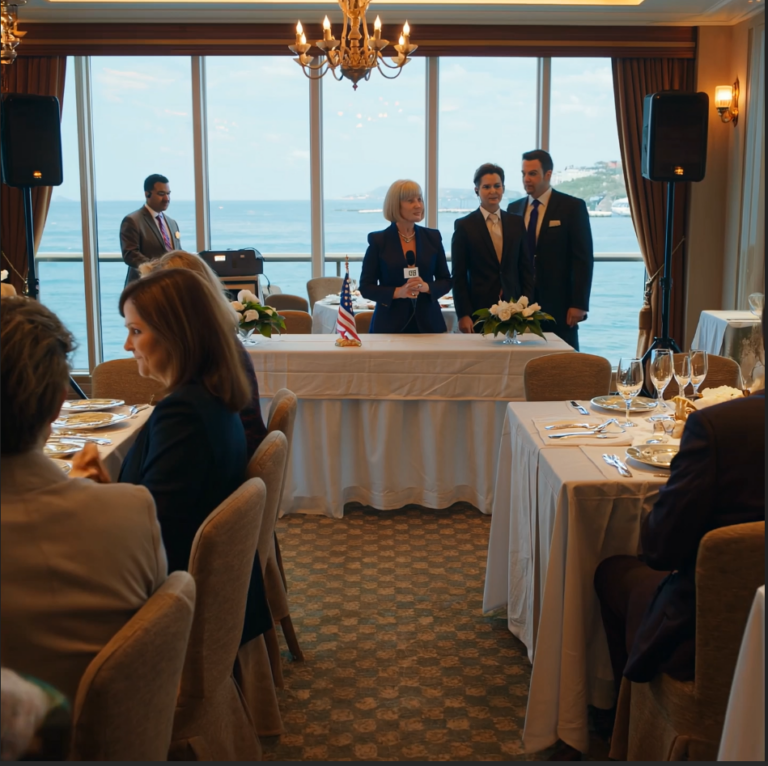 A születésnapomon a fiam a vendégek előtt jelentette be: “Lehetőséget adok anyámnak, hogy abban a kis lakásban éljen, amit béreltem!” Udvariasan mosolyogtam. “Köszönöm, de nekem is van saját háromszintes tengerparti házam.” Váratlanul félbeszakított. “A feleségem, a gyerekei és az anyja már beköltöznek a házadba!” Szóval elvettem a mikrofont, és hangosan mondtam…