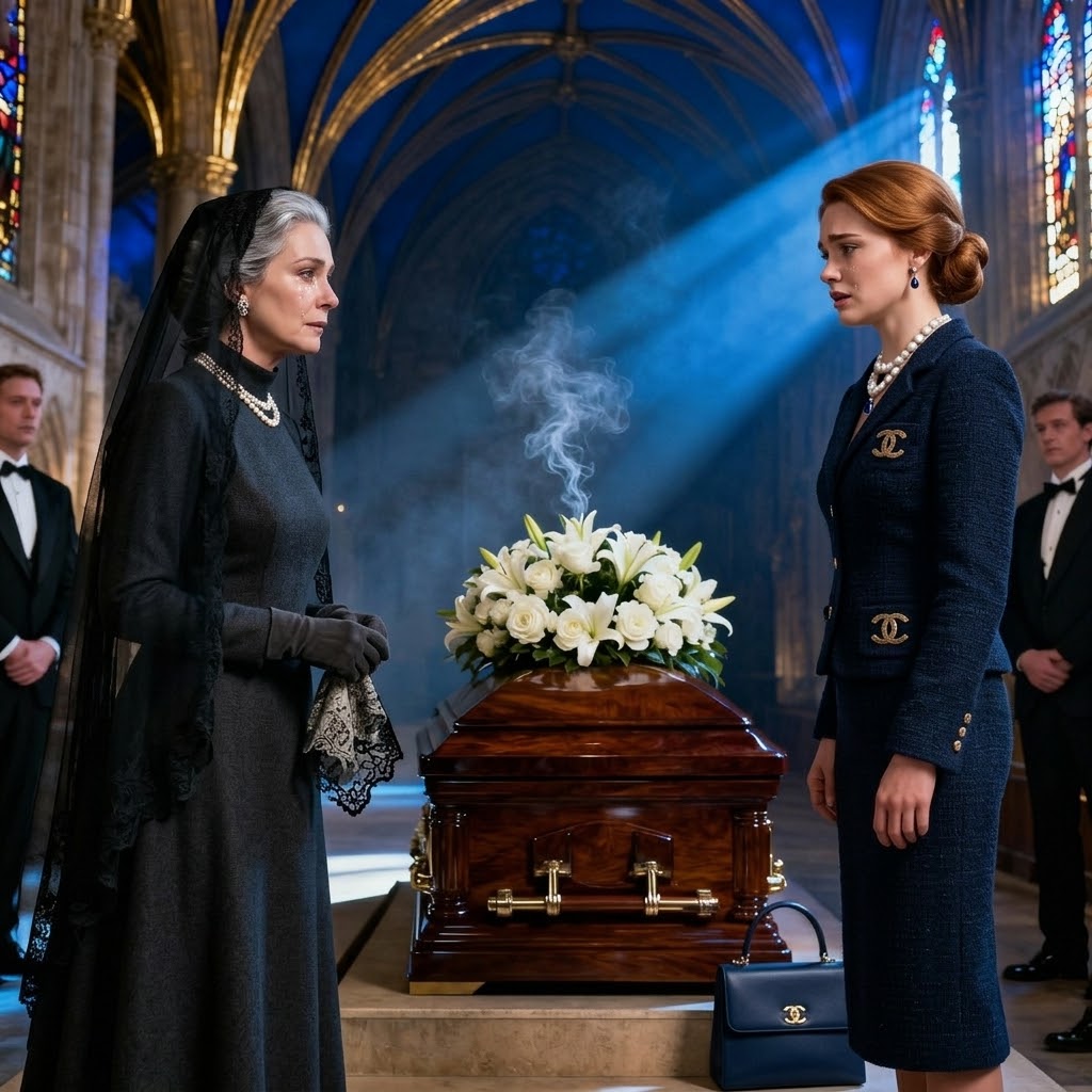 At billionaire Richard Sterling’s funeral, I stood cloaked in a veil. His current wife tried to push me out, completely oblivious that I was his original, legal spouse—and that I was about to inherit everything he owned….