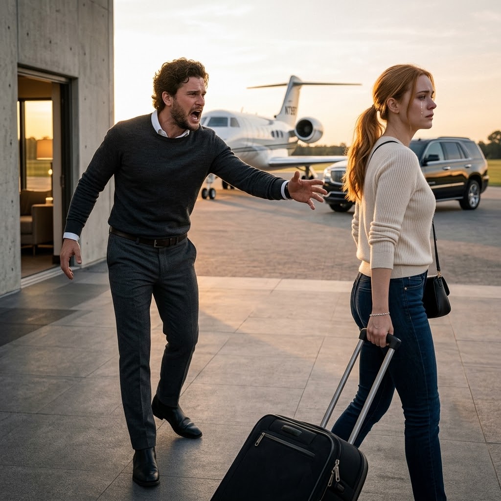 Elle quitta la maison sans un mot après la rupture du mariage – quelques heures plus tard, le jet du milliardaire la récupéra.