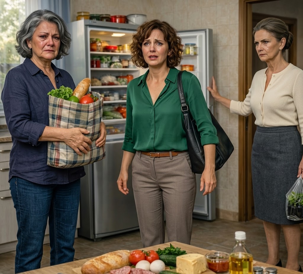 Reculez du frigo et expliquez comment vous êtes entrée chez ma fille », dit la mère de la belle-mère.