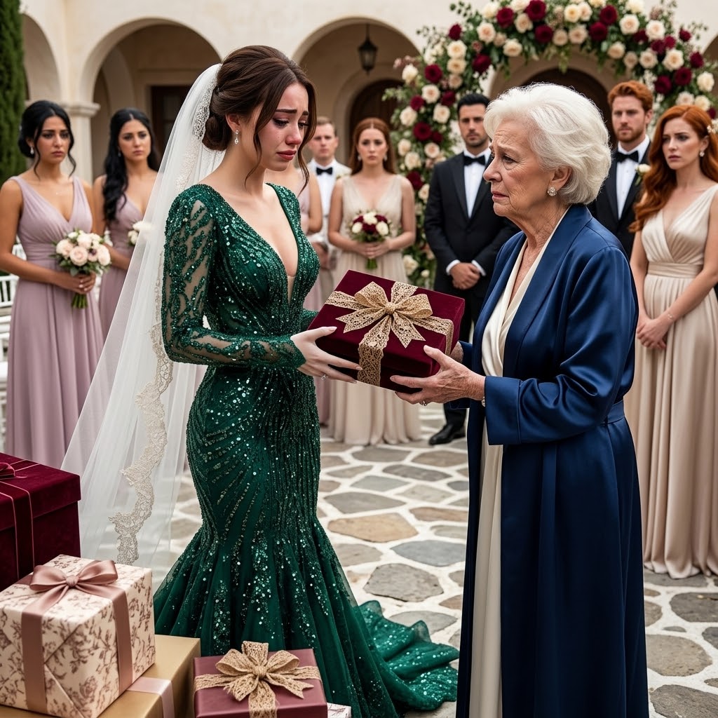 La fiancée de mon petit-fils m’a publiquement humilié pour avoir fait un cadeau fait main pour son mariage — puis quelqu’un m’a serré la main fermement